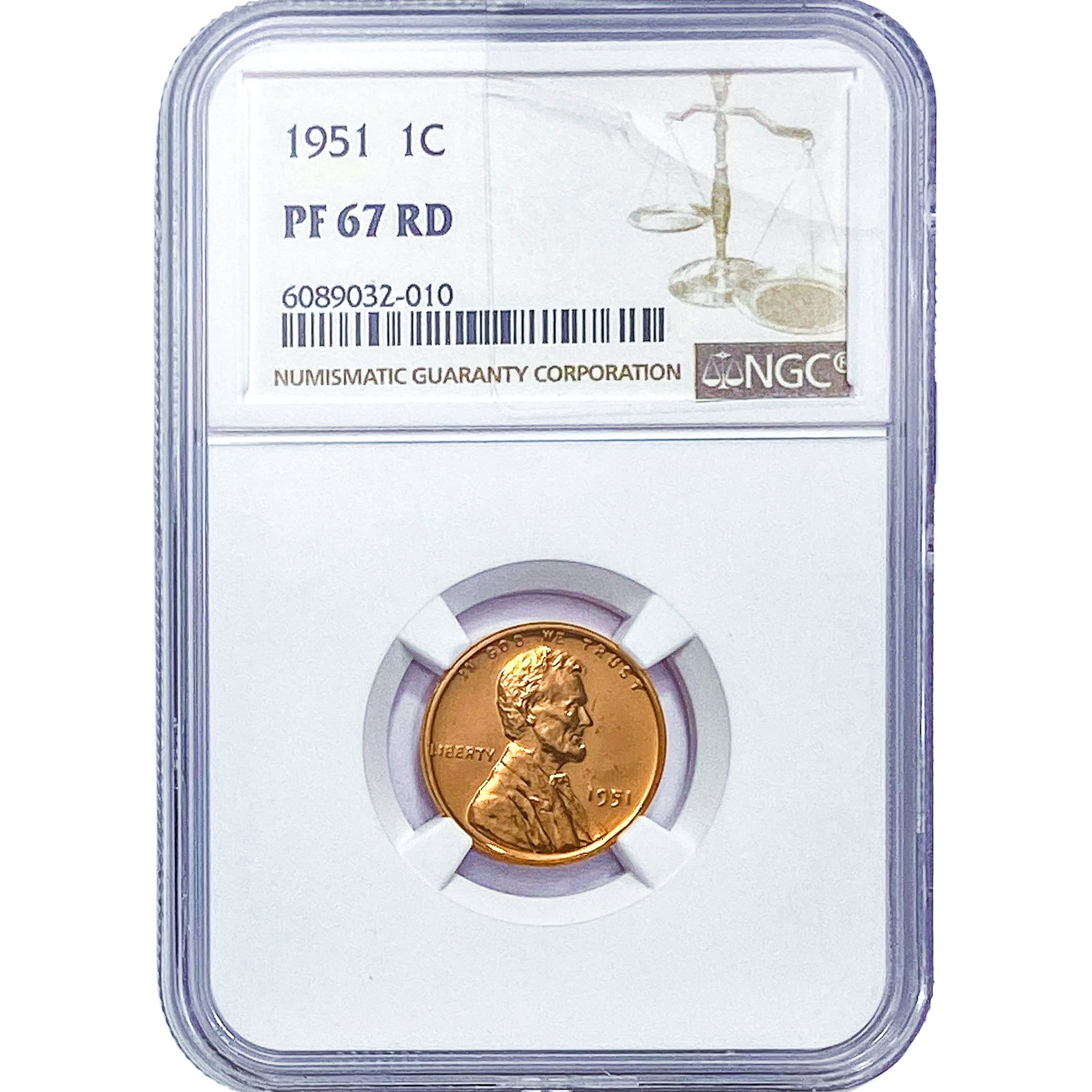 1951 Wheat Cent NGC PF67 RD (1 of 2)