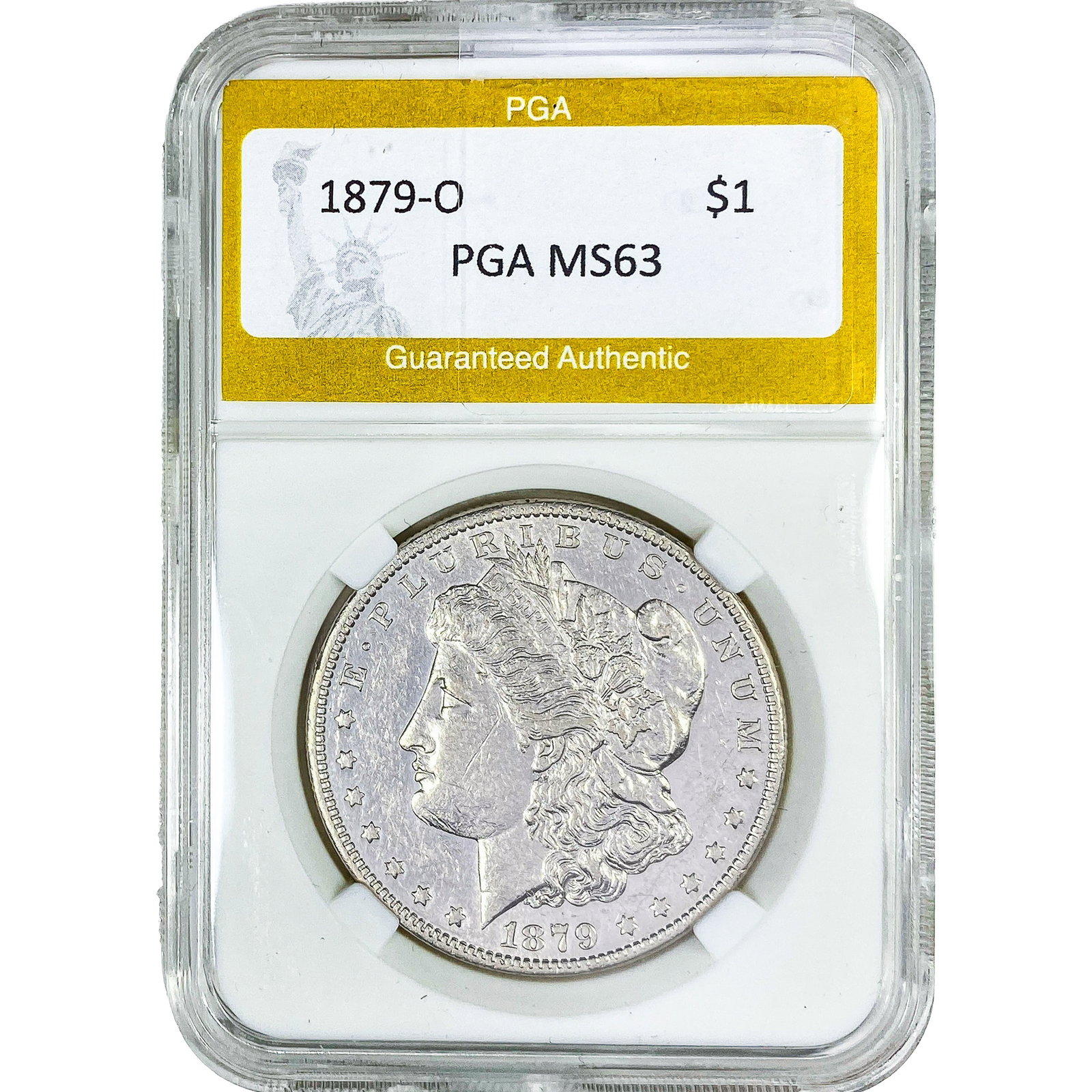 1879-O Morgan Silver Dollar PGA MS63: 1879-O Morgan Silver Dollar PGA MS63