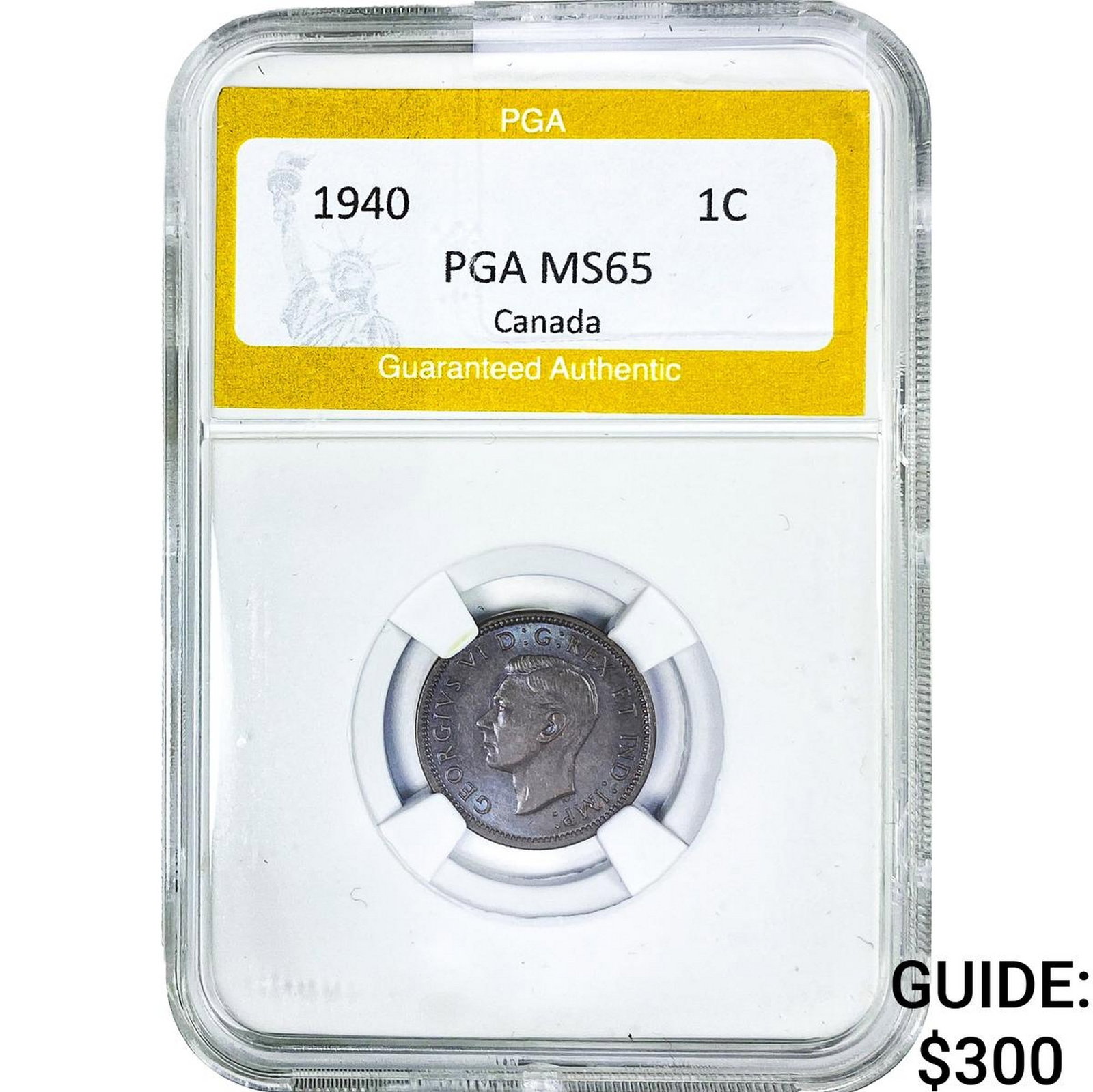 1940 1C Canada PGA MS65: 1940 1C Canada PGA MS65