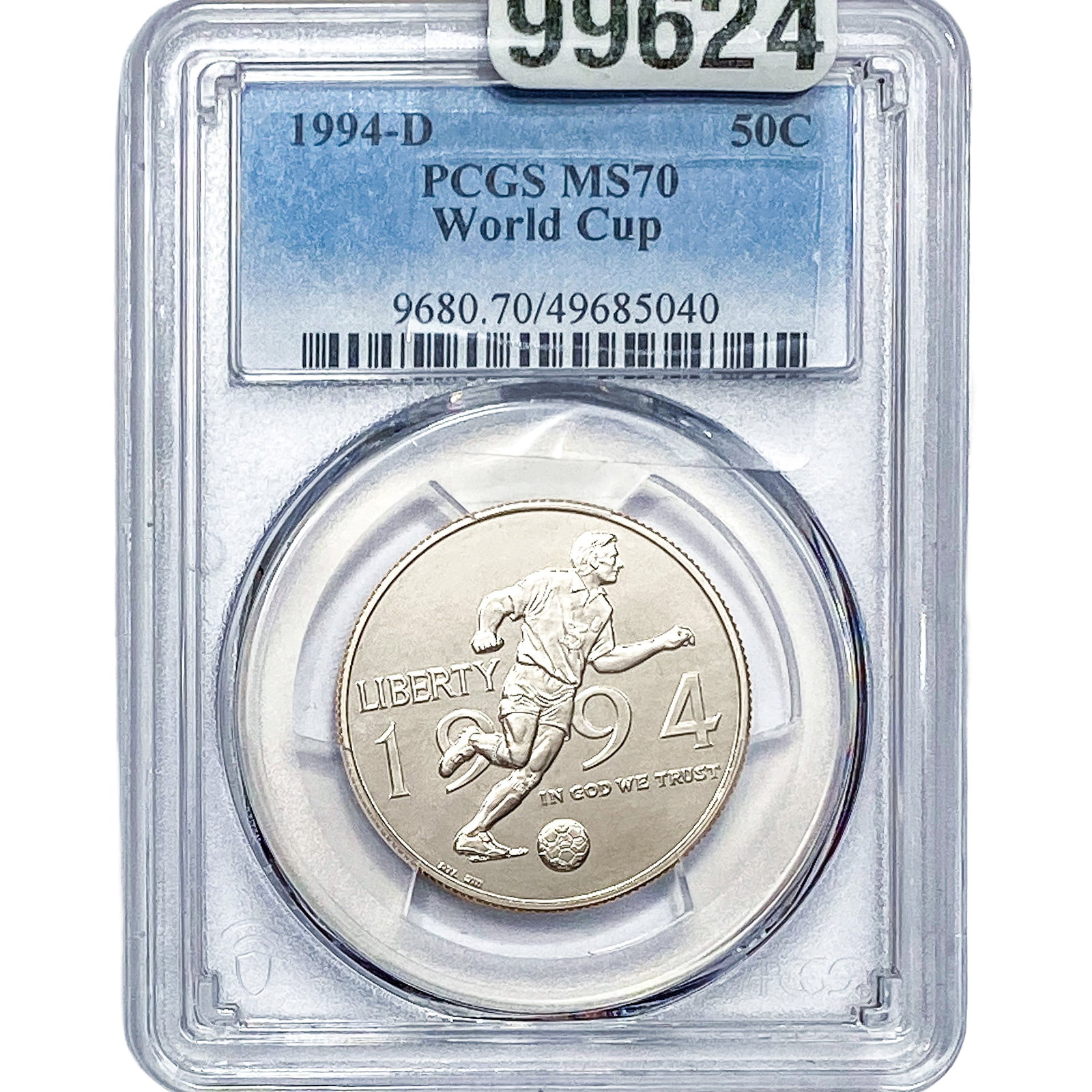 1994-D Wold Cup Commem. Silver Half Dollar MS70: 1994-D Wold Cup Commem. Silver Half Dollar MS70