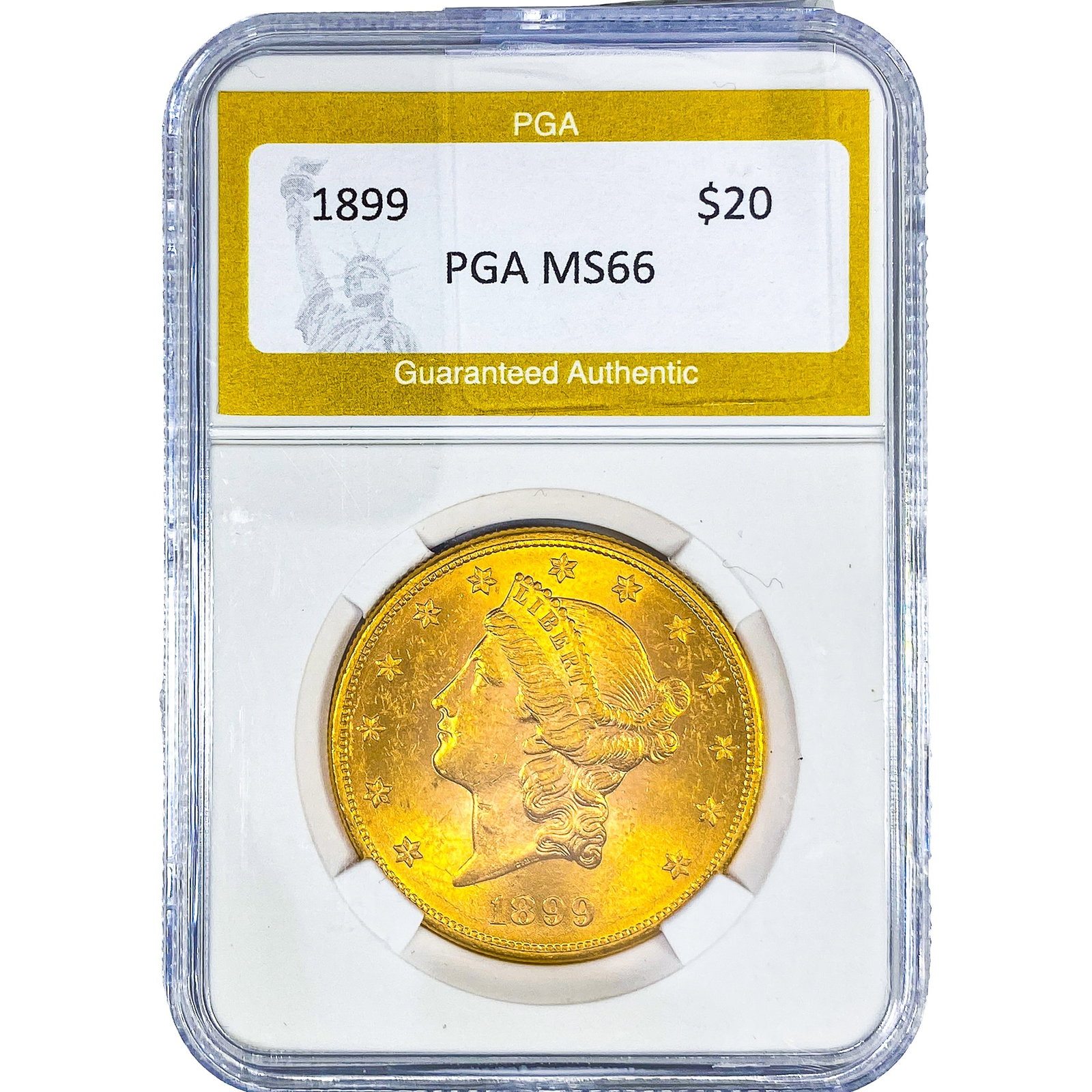 1899 $20 Gold Double Eagle PGA MS66 (1 of 2)