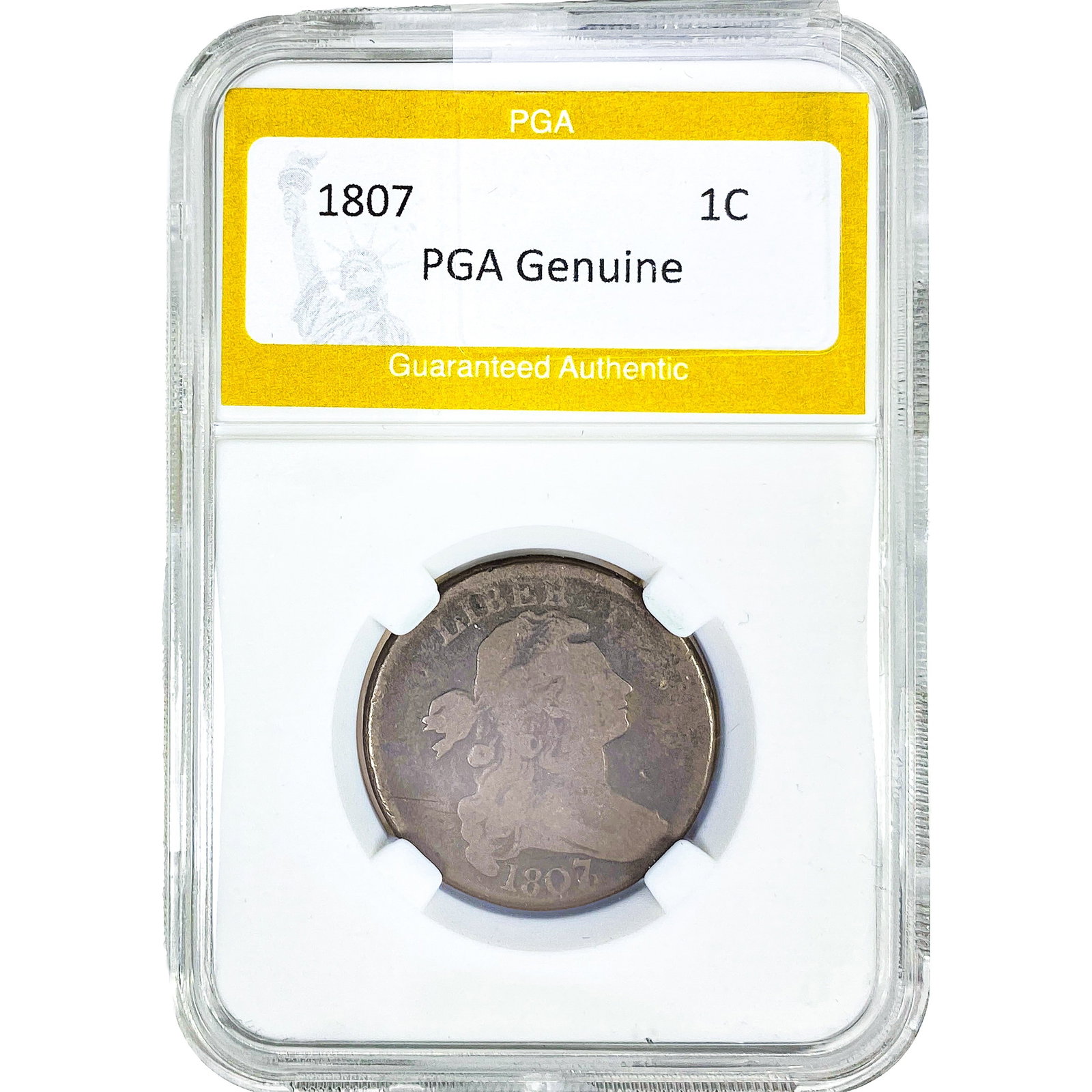 1807 Draped Bust Large Cent PGA Genuine (1 of 2)