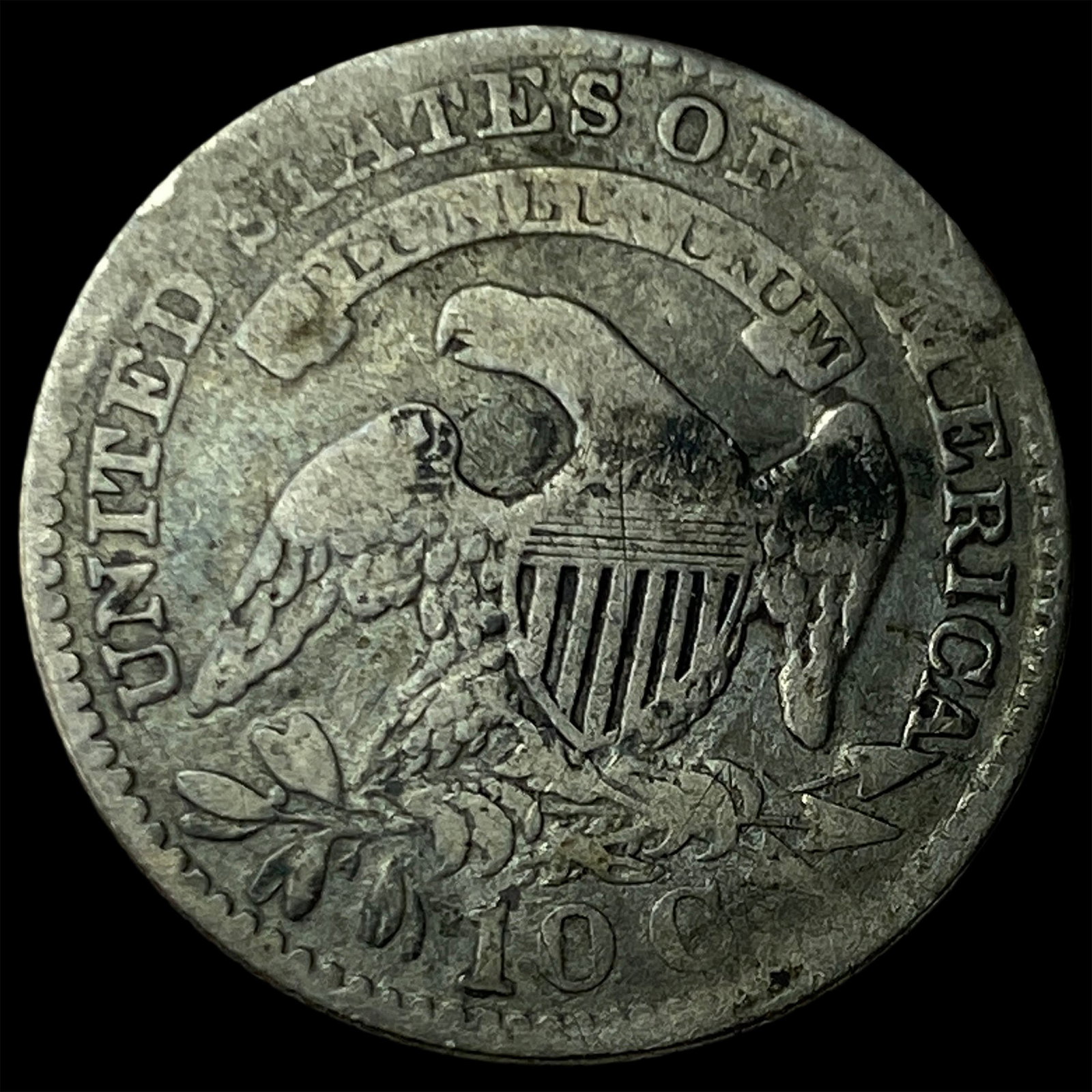 1828 Capped Bust Dime LIGHTLY CIRCULATED - 2