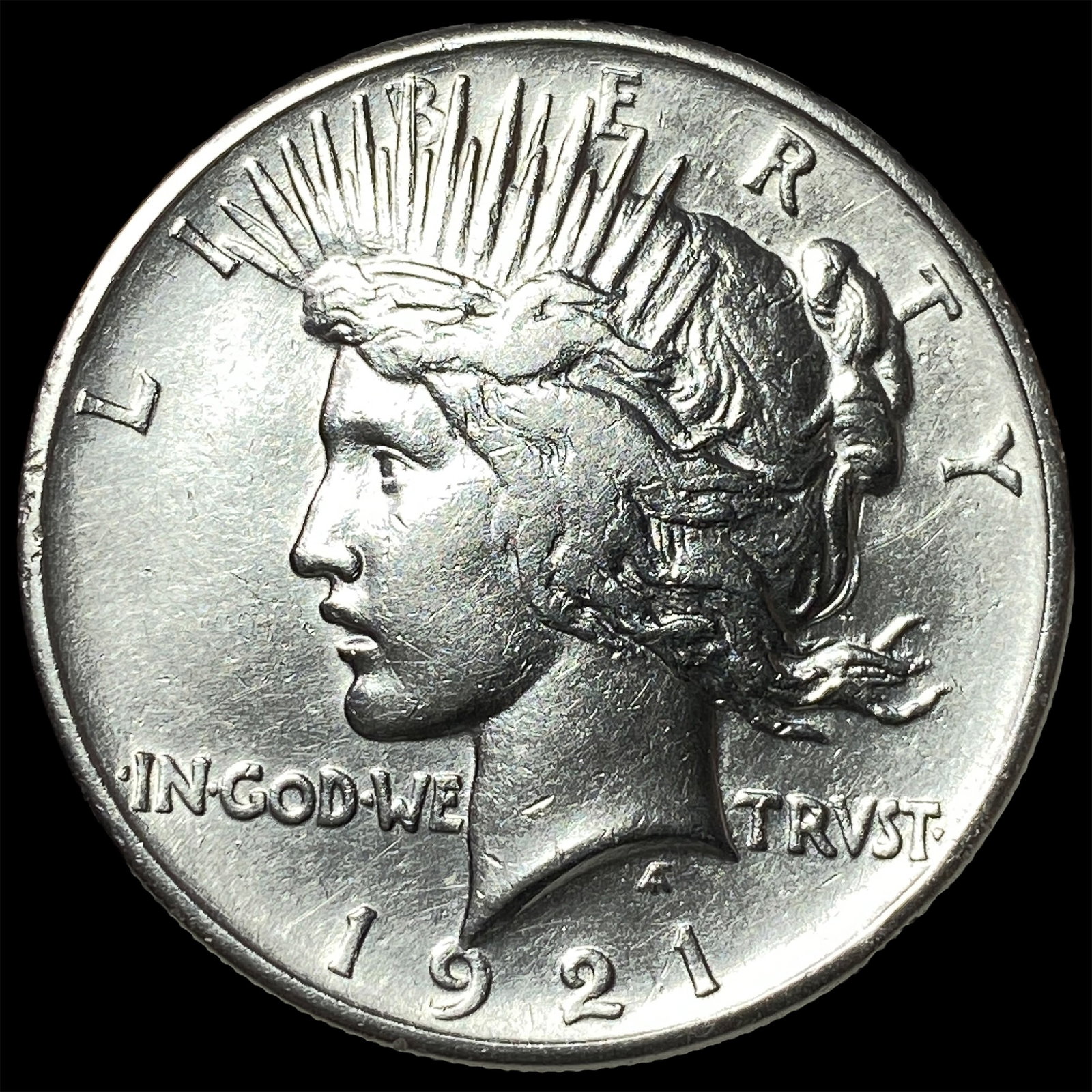 1921 Silver Peace HR Dollar UNCIRCULATED: 1921 Silver Peace HR Dollar UNCIRCULATED