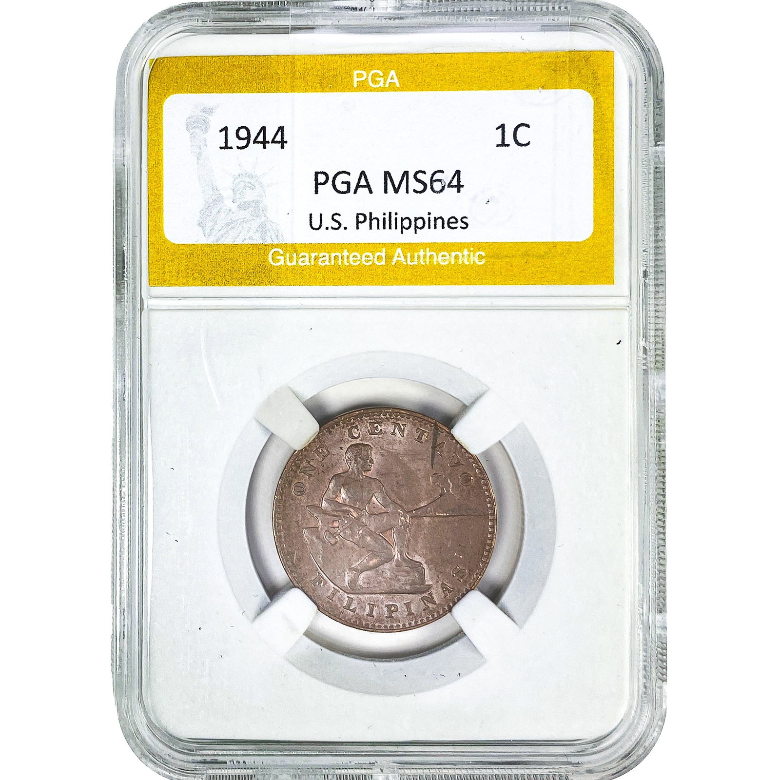 1944 1 Centavo Phillipines PGA MS64 (1 of 2)