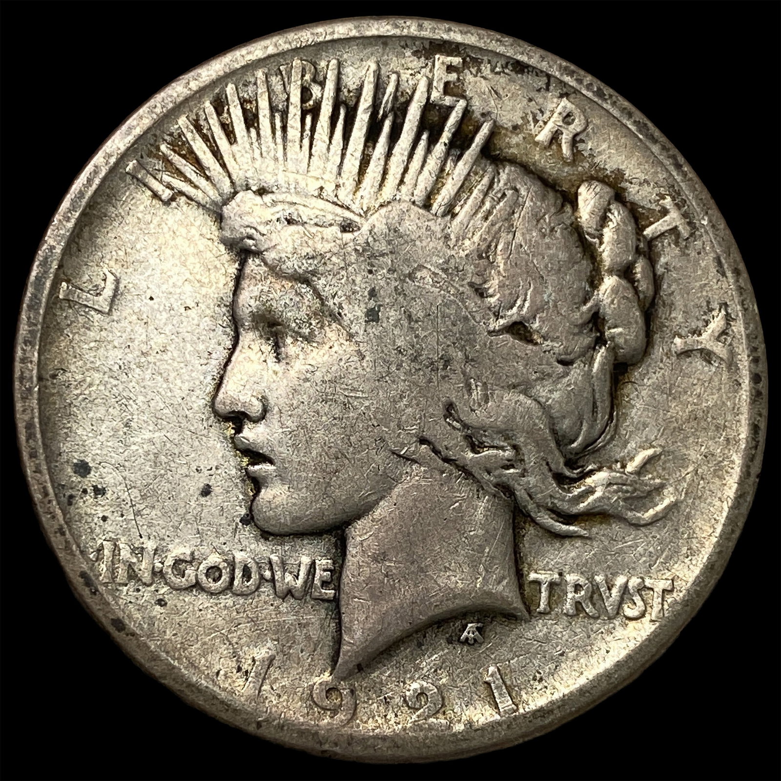 1921 Silver Peace HR Dollar LIGHTLY CIRCULATED (1 of 2)