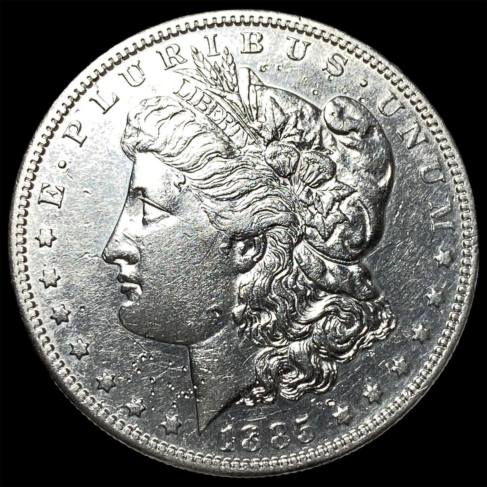 1885-S Morgan Silver Dollar CLOSELY UNCIRCULATED: 1885-S Morgan Silver Dollar CLOSELY UNCIRCULATED