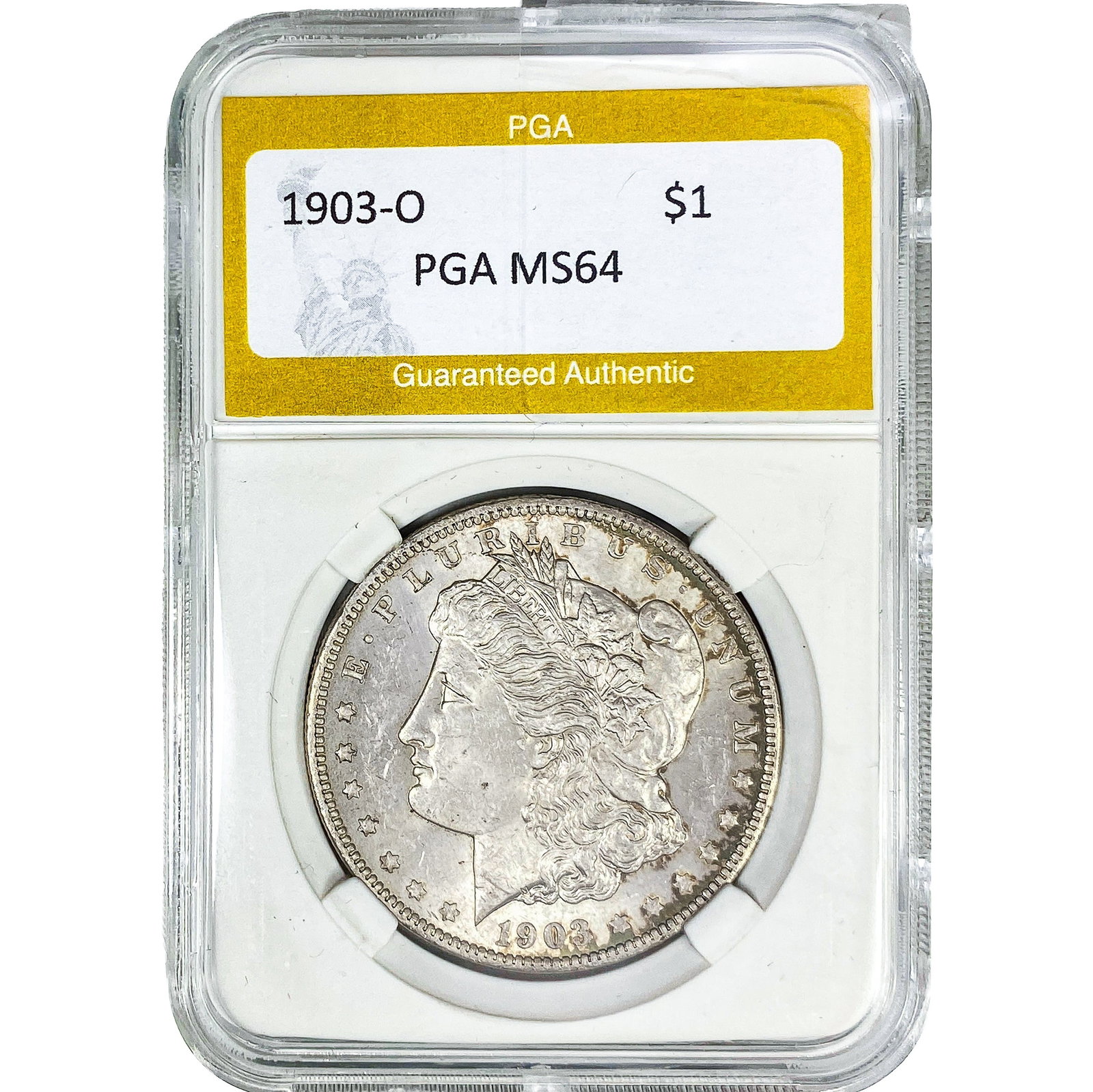1903-O Morgan Silver Dollar PGA MS64: 1903-O Morgan Silver Dollar PGA MS64
