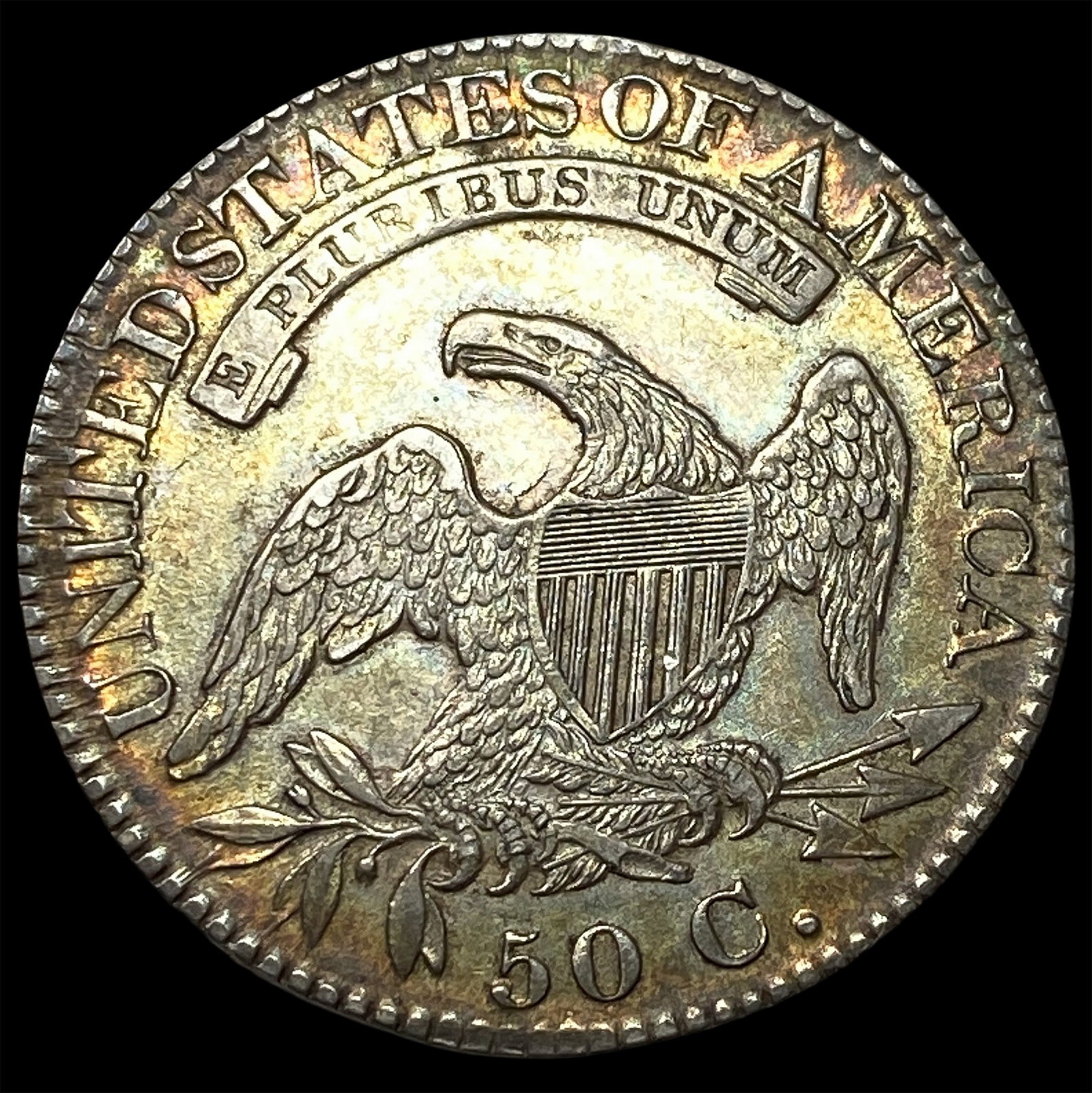 1824 Capped Bust Half Dollar CLOSELY UNCIRCULATED - 2