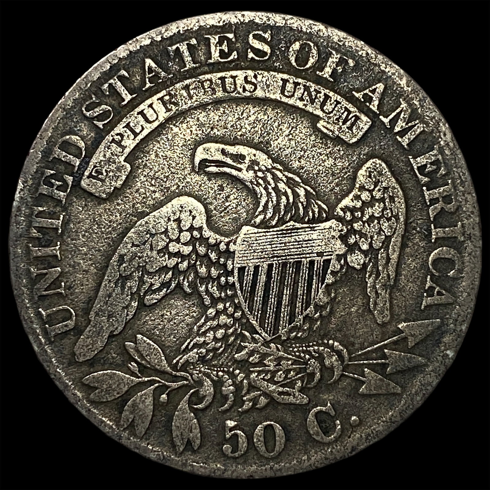 1833 Capped Bust Half Dollar ABOUT UNCIRCULATED - 2