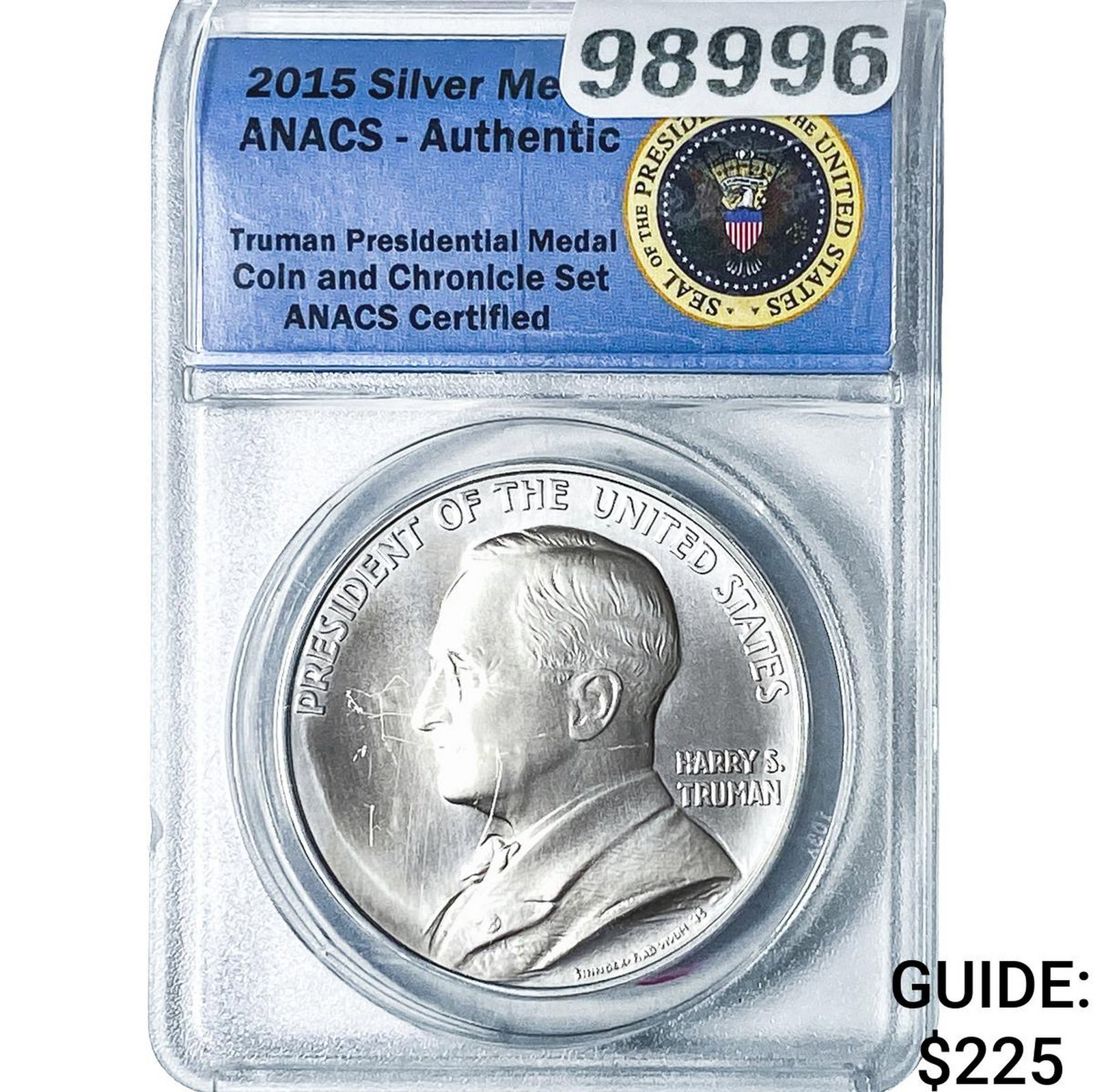 2015 Harry S. Truman SIlver Medal ANACS (1 of 2)