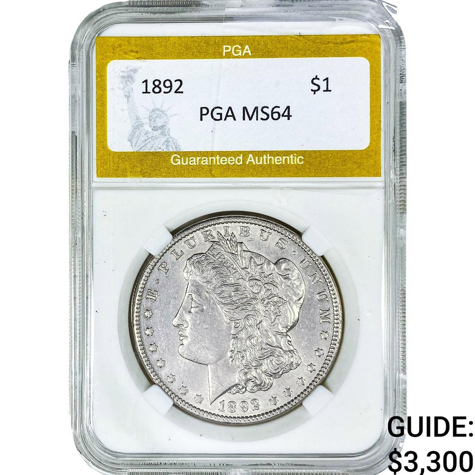 1892 Morgan Silver Dollar PGA MS64 (1 of 2)