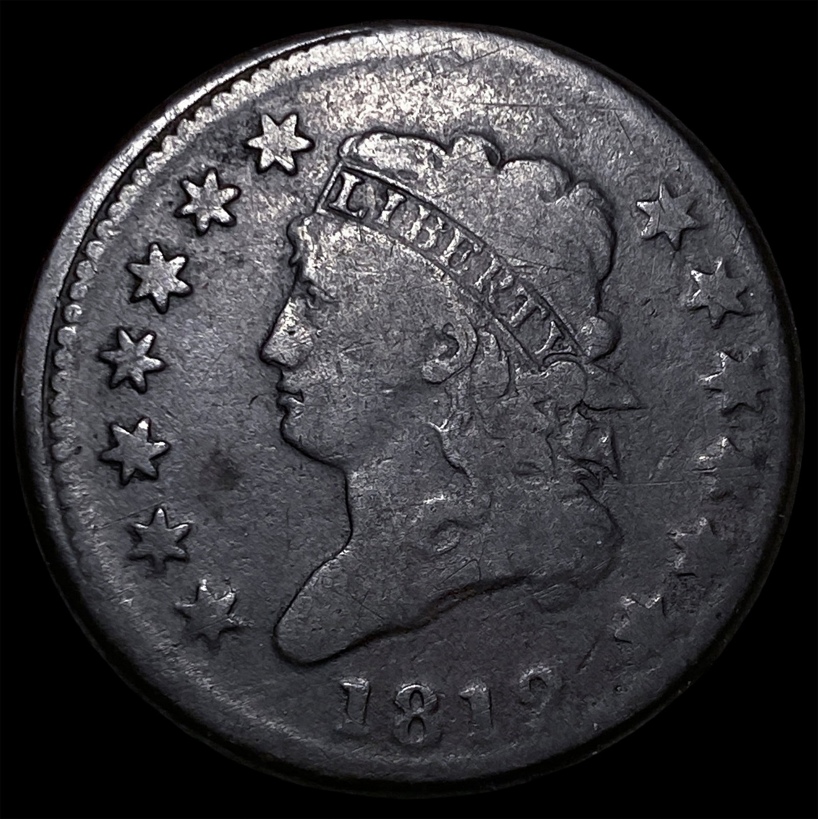 1812 Classic Head Large Cent LIGHTLY CIRCULATED: 1812 Classic Head Large Cent LIGHTLY CIRCULATED