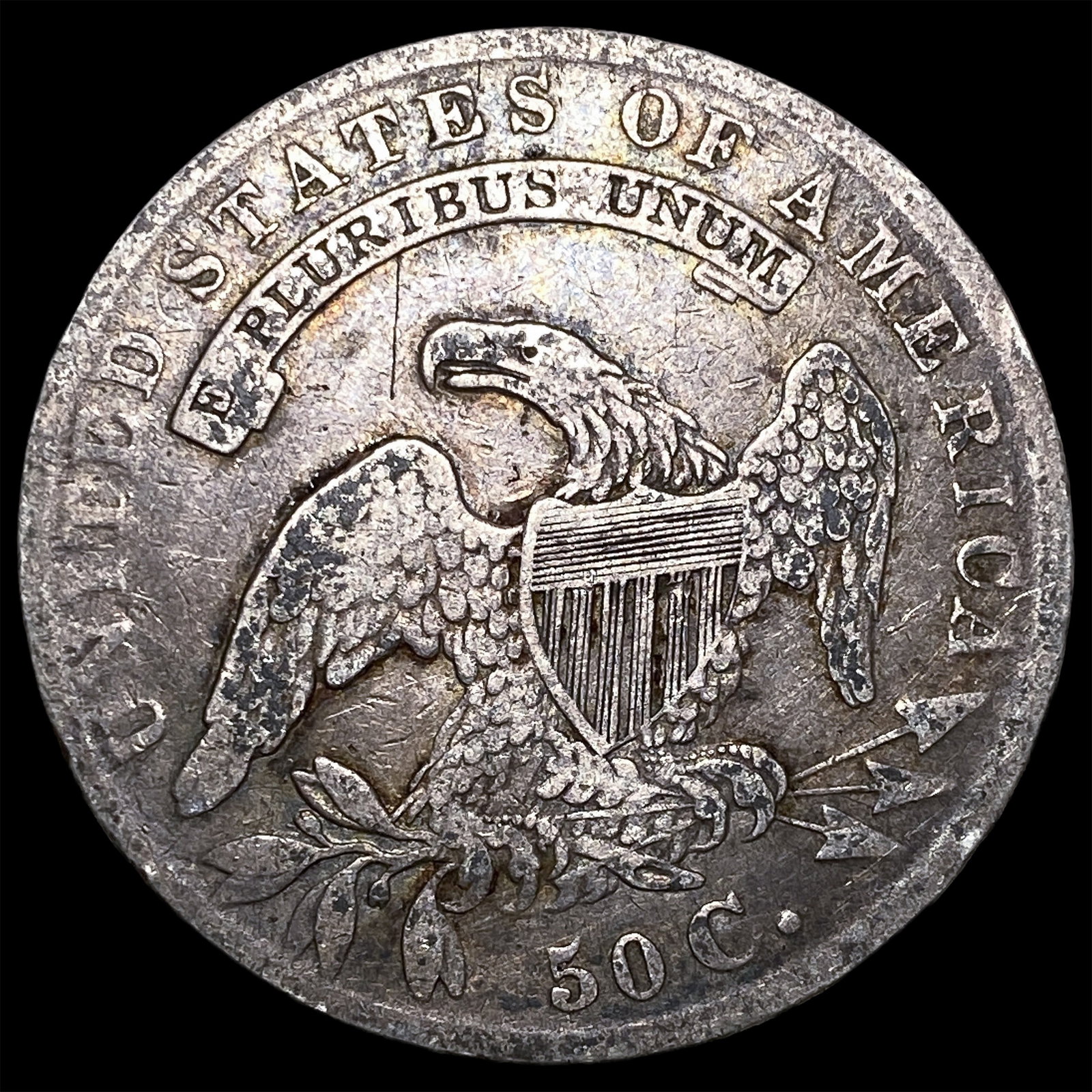 1835 Capped Bust Half Dollar ABOUT UNCIRCULATED - 2