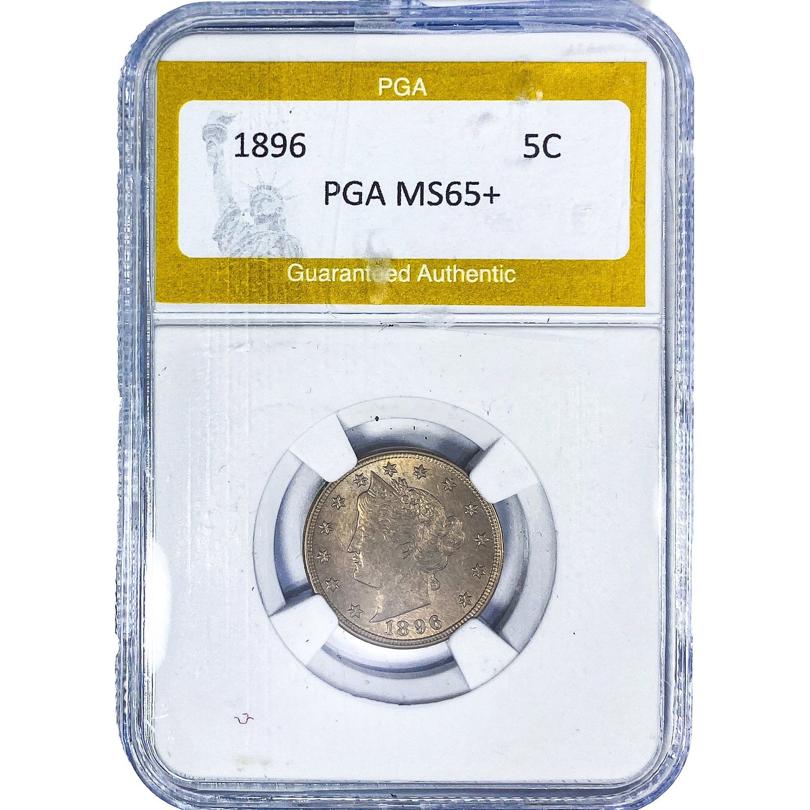 1896 Liberty Victory Nickel PGA MS65+: 1896 Liberty Victory Nickel PGA MS65+