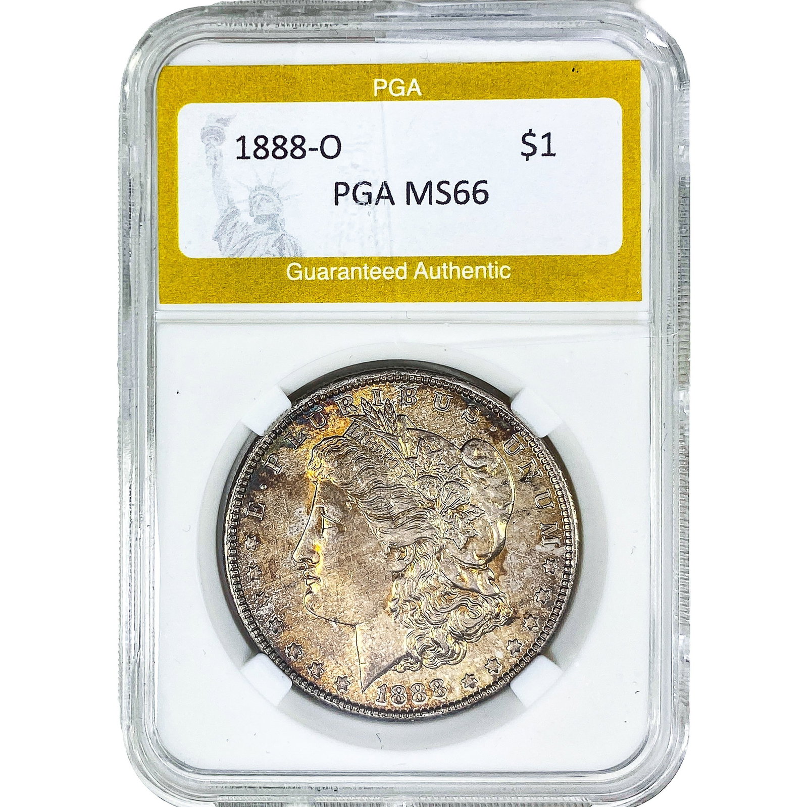 1888-O Morgan Silver Dollar PGA MS66: 1888-O Morgan Silver Dollar PGA MS66