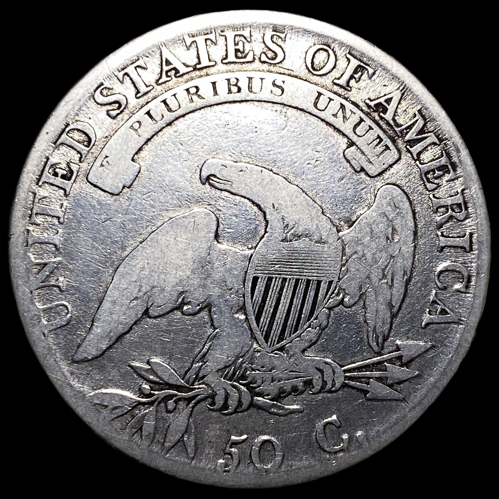 1808 Capped Bust Half Dollar LIGHTLY CIRCULATED - 2