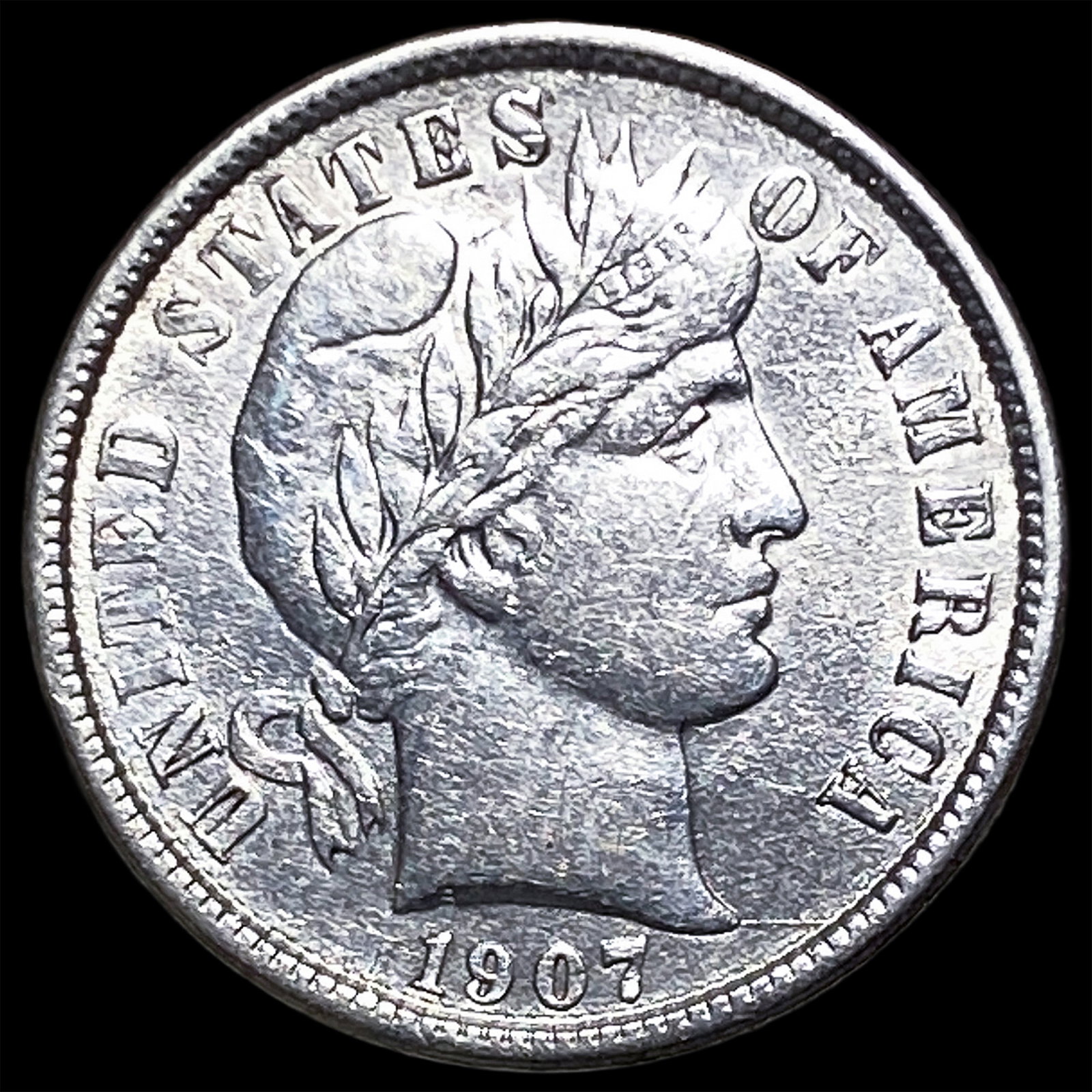 1907 Barber Dime UNCIRCULATED: 1907 Barber Dime UNCIRCULATED