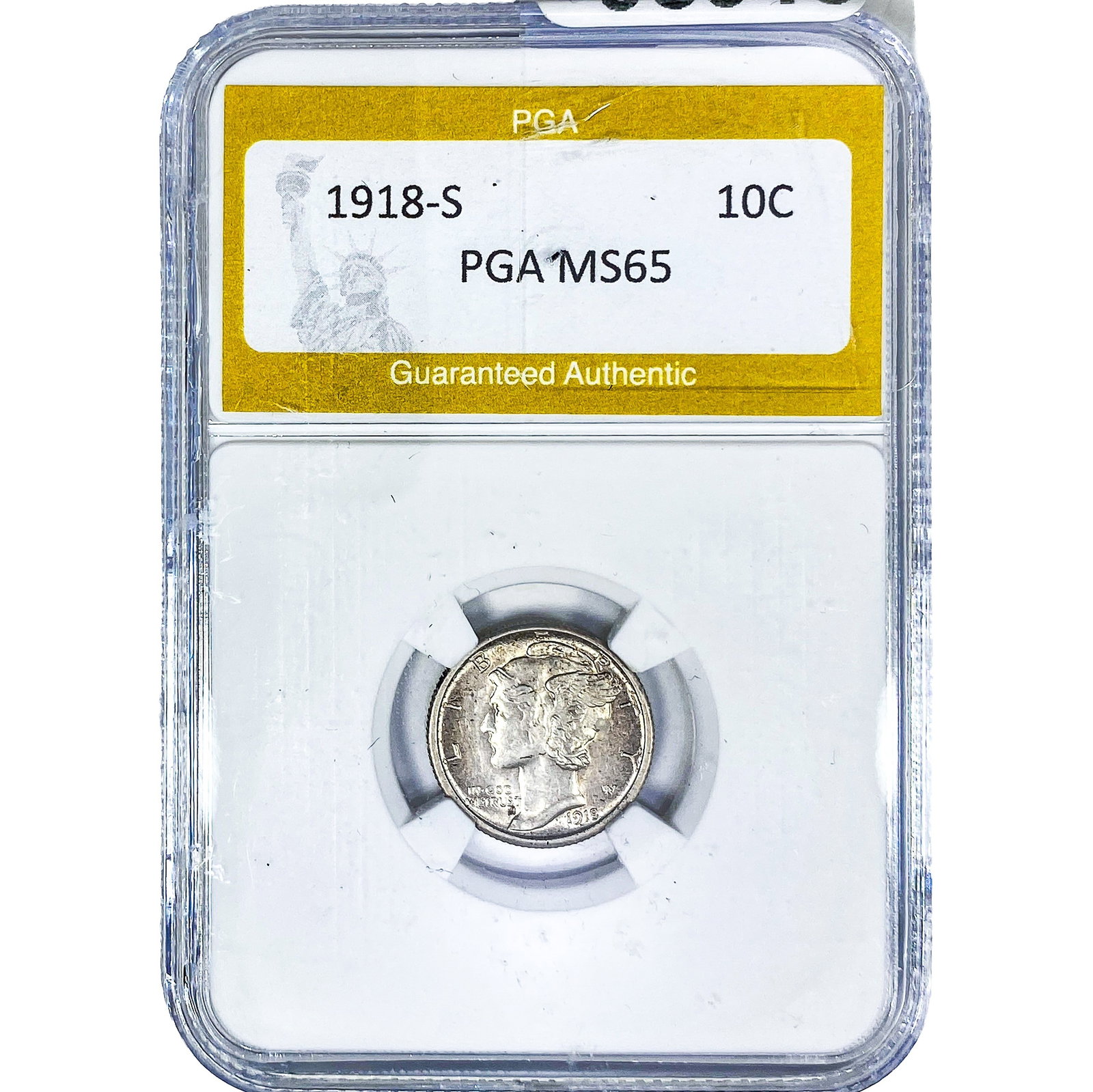 1918-S Mercury Silver Dime PGA MS65 (1 of 2)