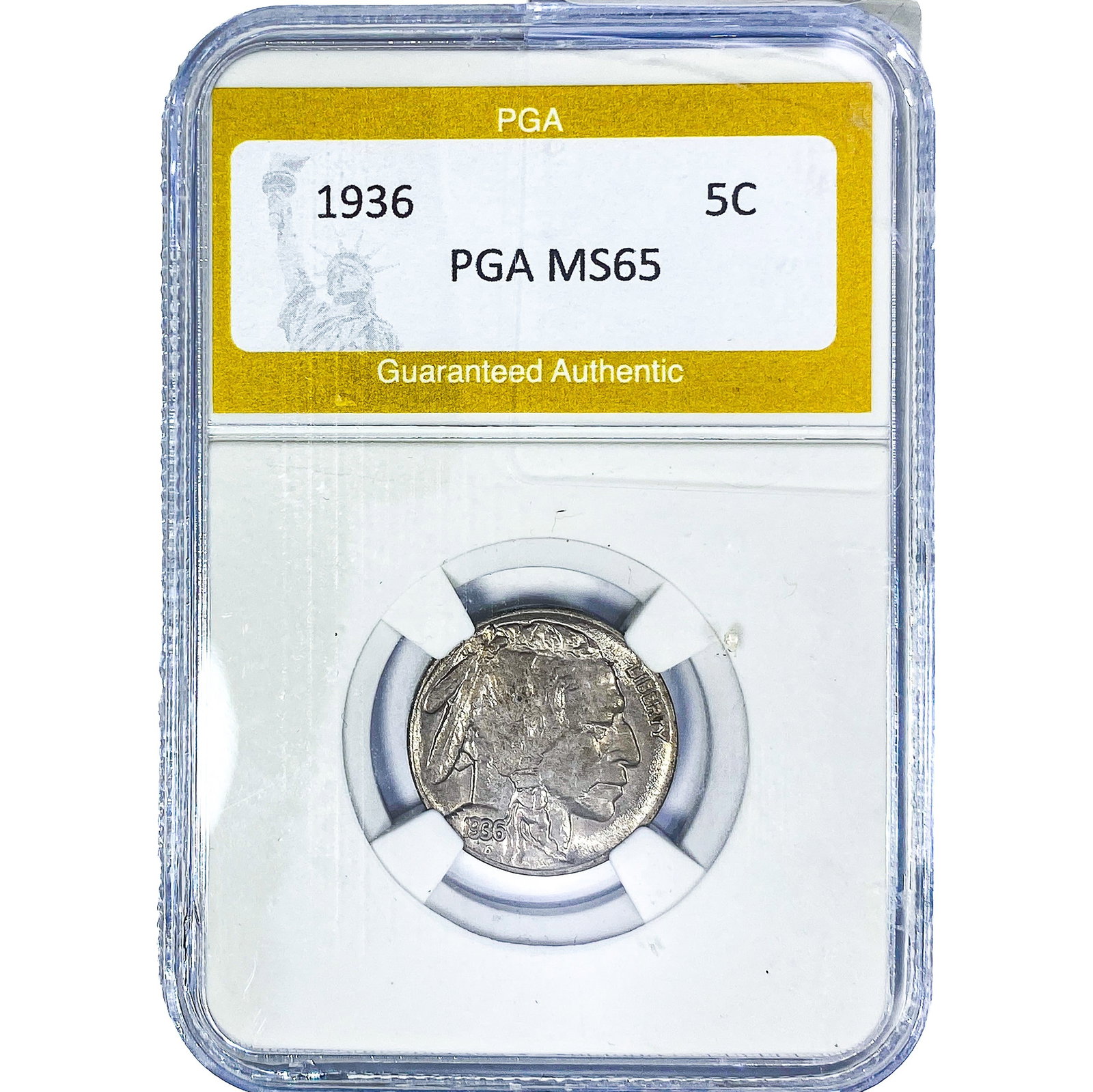 1936 Buffalo Nickel PGA MS65 (1 of 2)