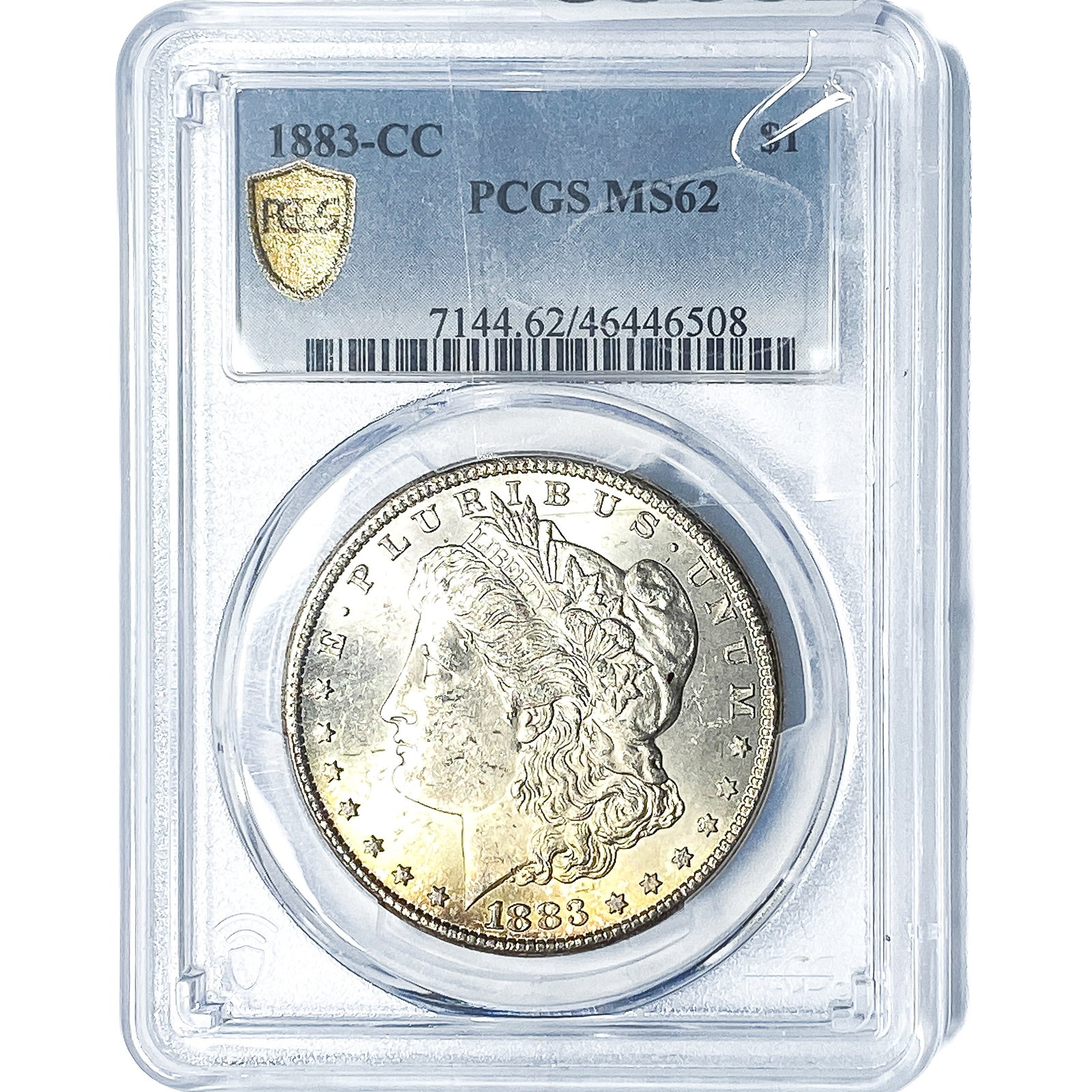 1883-CC Morgan Silver Dollar PCGS MS62: 1883-CC Morgan Silver Dollar PCGS MS62