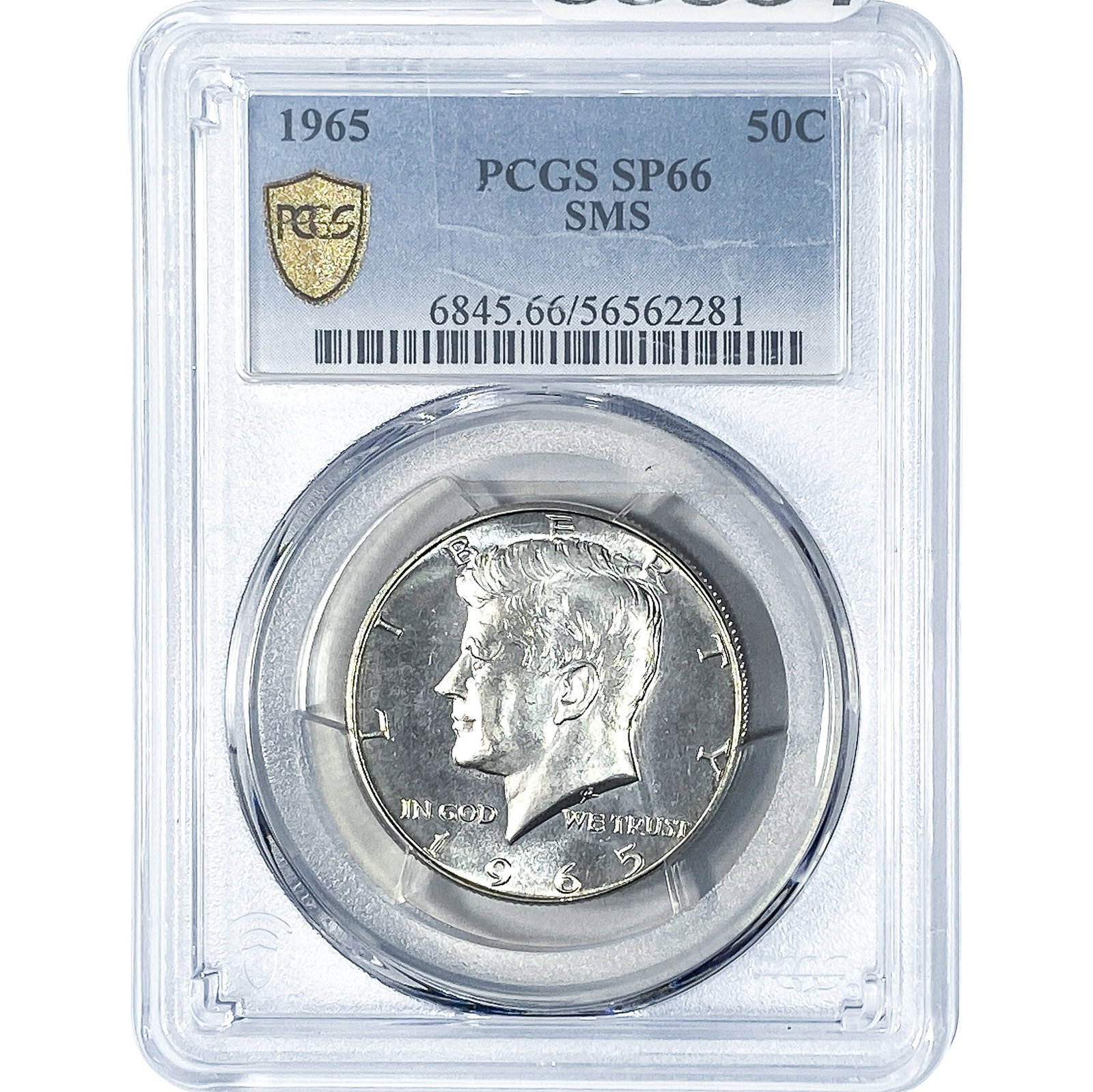 1965 Kennedy Half Dollar PCGS SP66 SMS: 1965 Kennedy Half Dollar PCGS SP66 SMS