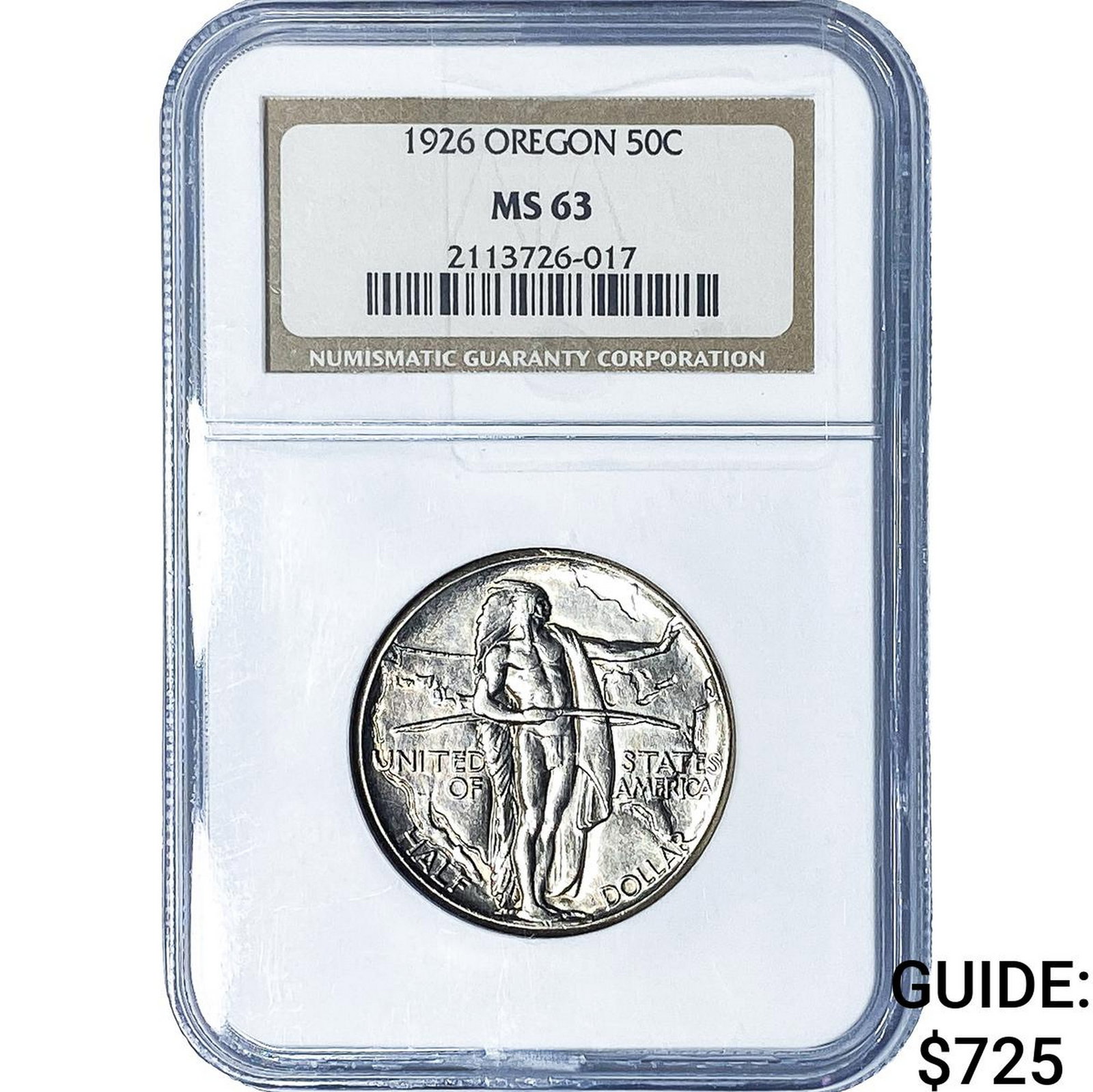 1926 Oregon Trail Half Dollar NGC MS63 (1 of 2)