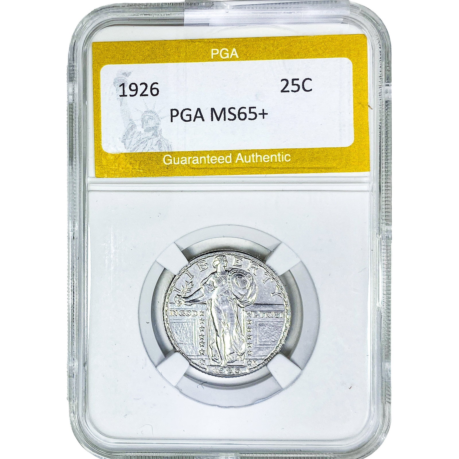1926 Standing Liberty Quarter PGA MS65+: 1926 Standing Liberty Quarter PGA MS65+