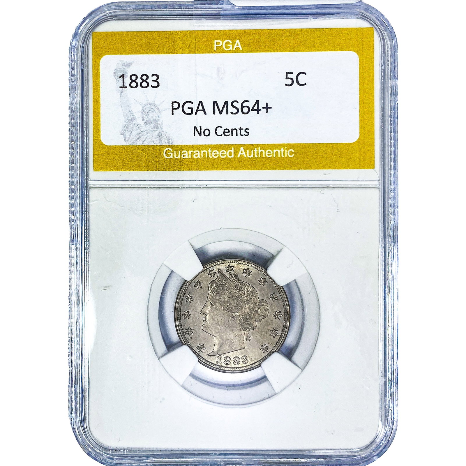 1883 Liberty Victory Nickel PGA MS64+ No Cents: 1883 Liberty Victory Nickel PGA MS64+ No Cents