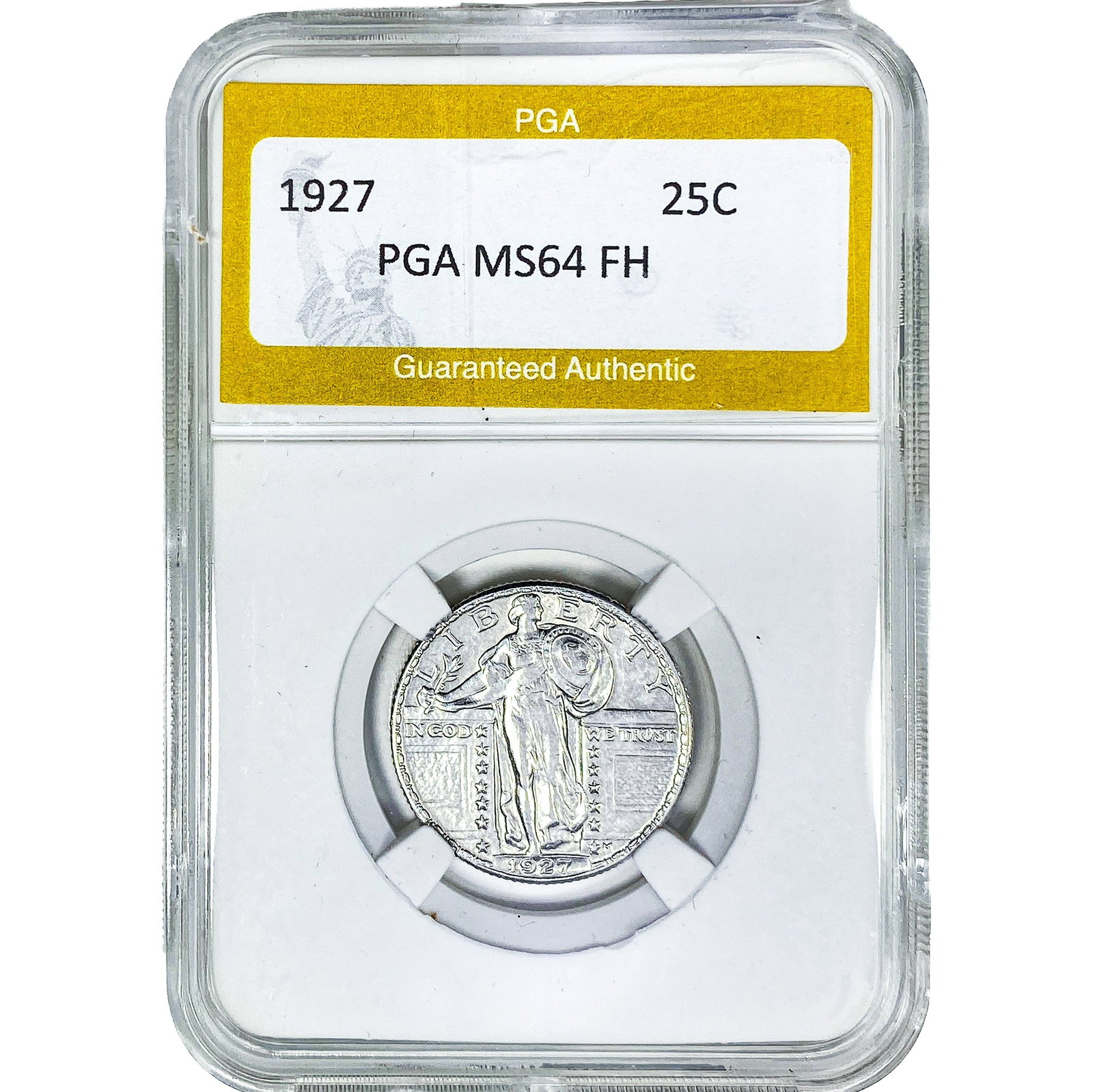 1927 Standing Liberty Quarter PGA MS64FH: 1927 Standing Liberty Quarter PGA MS64FH