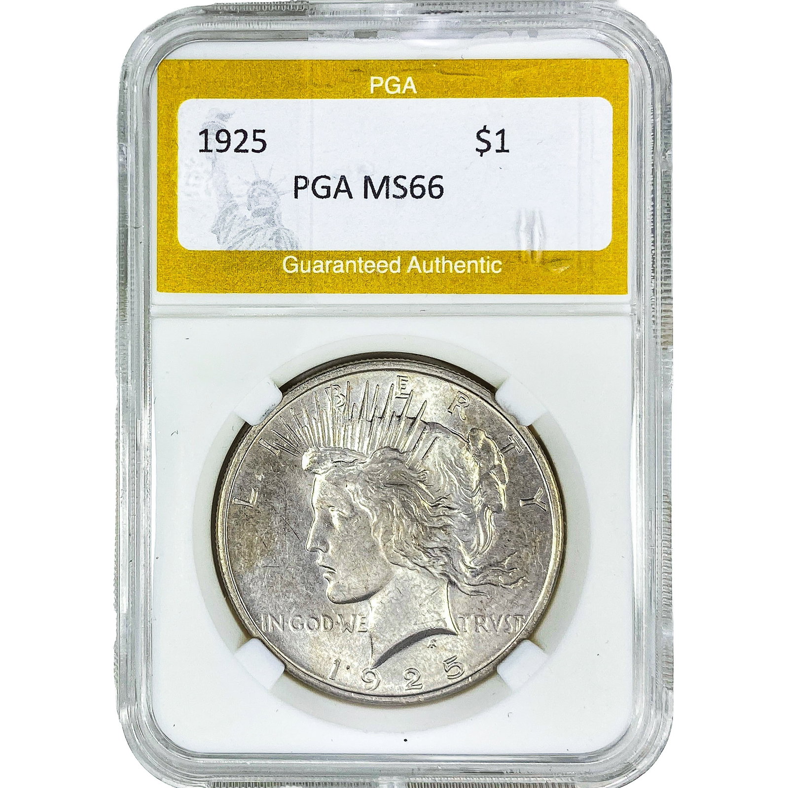 1925 Silver Peace Dollar PGA MS66 (1 of 2)