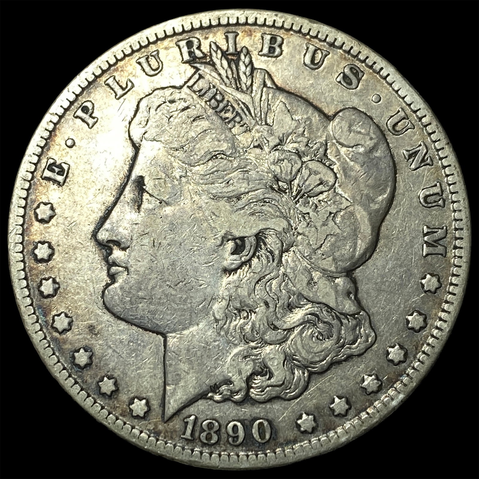 1890-CC Silver Morgan Dollar NEARLY UNCIRCULATED: 1890-CC Silver Morgan Dollar NEARLY UNCIRCULATED
