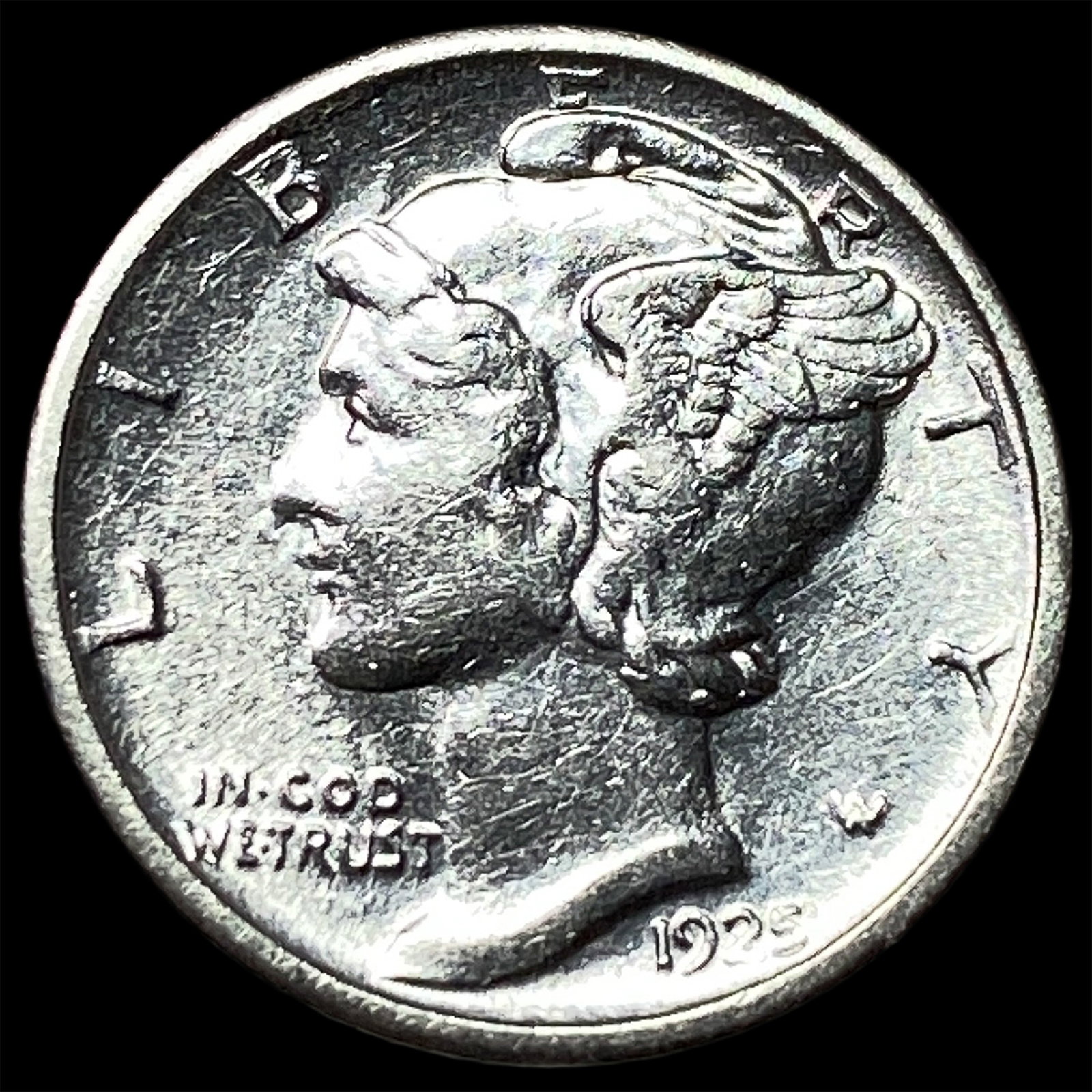 1923-S Silver Mercury Dime UNCIRCULATED: 1923-S Silver Mercury Dime UNCIRCULATED