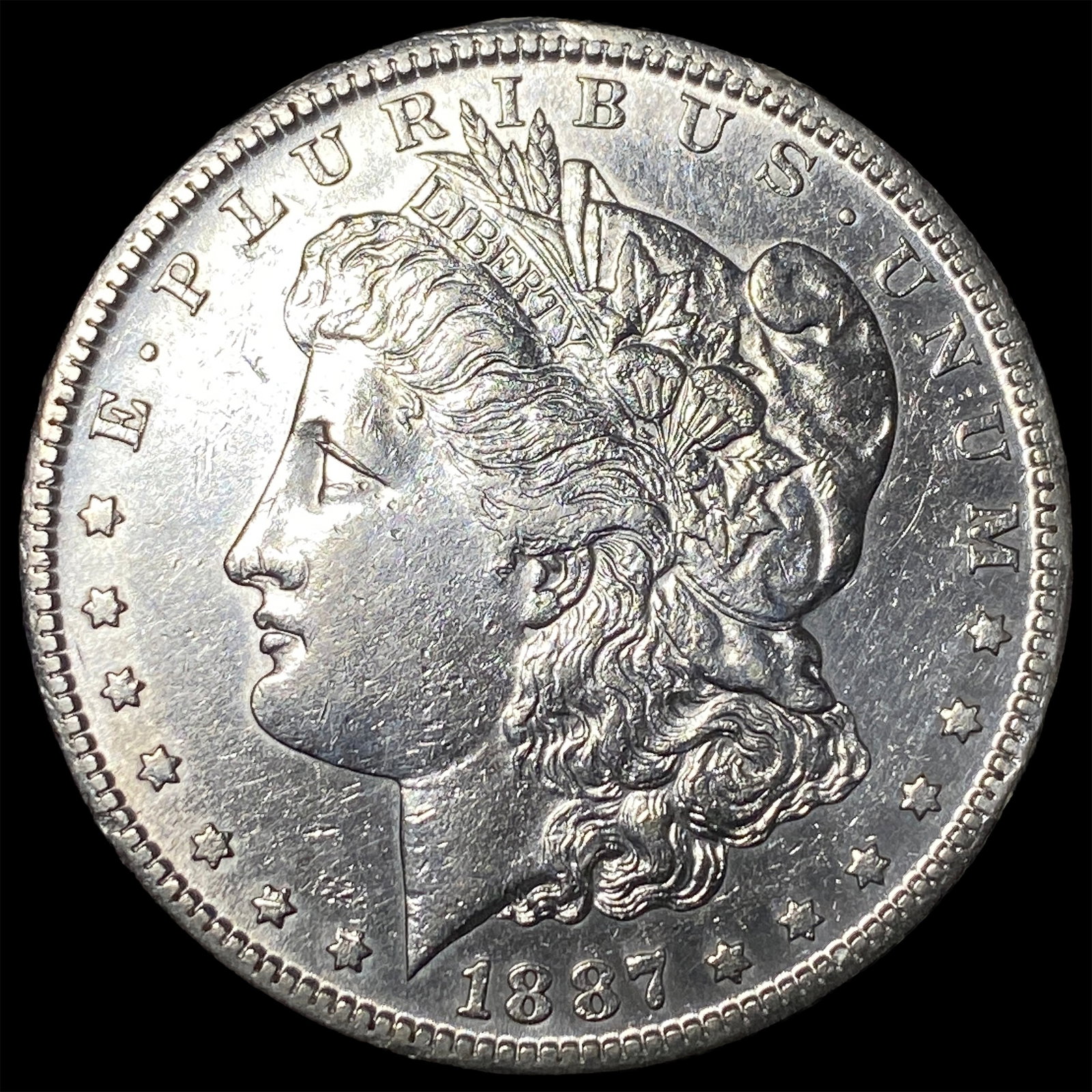 1887-S Silver Morgan Dollar CLOSELY UNCIRCULATED: 1887-S Silver Morgan Dollar CLOSELY UNCIRCULATED