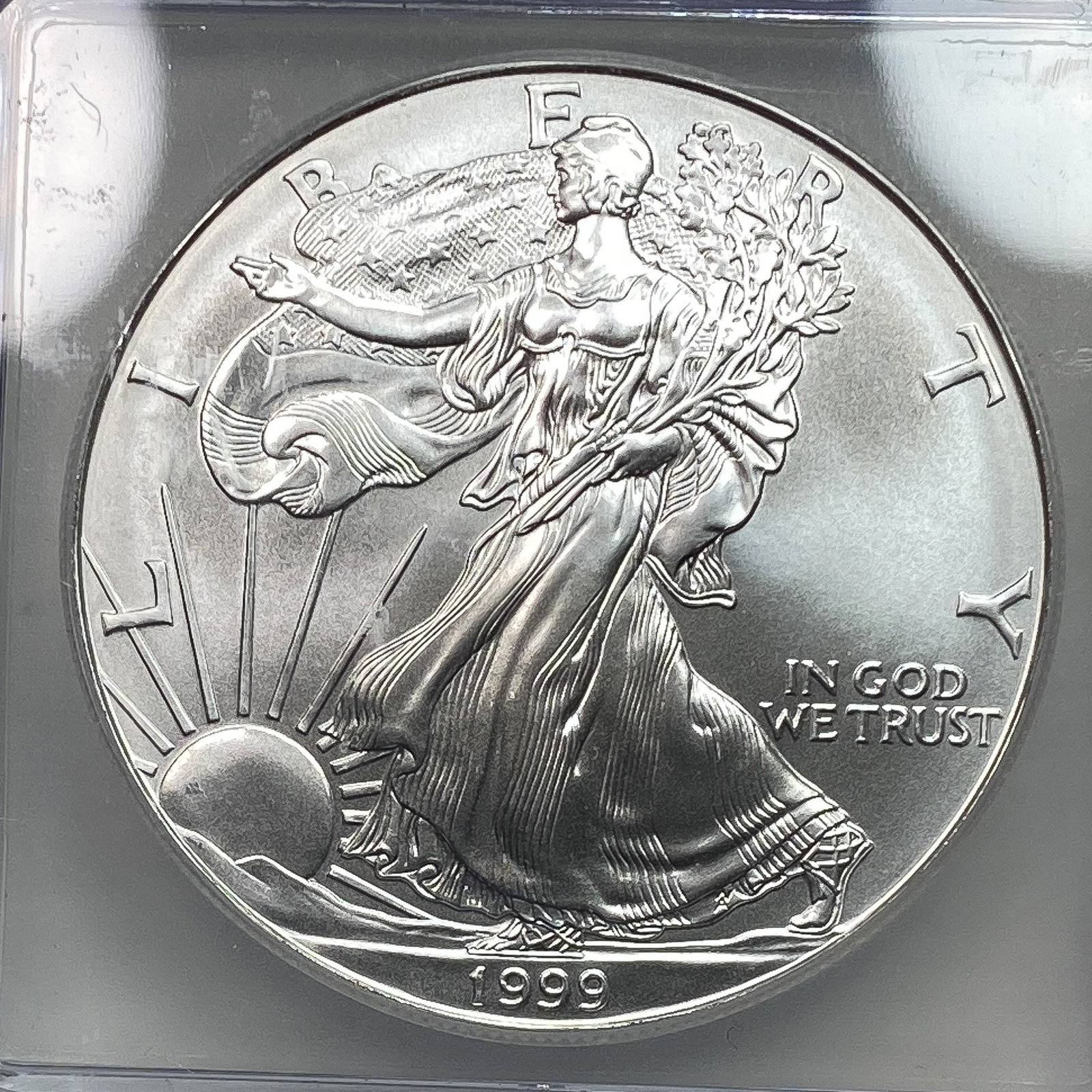 1999 Silver Eagle ICG MS70 - 3
