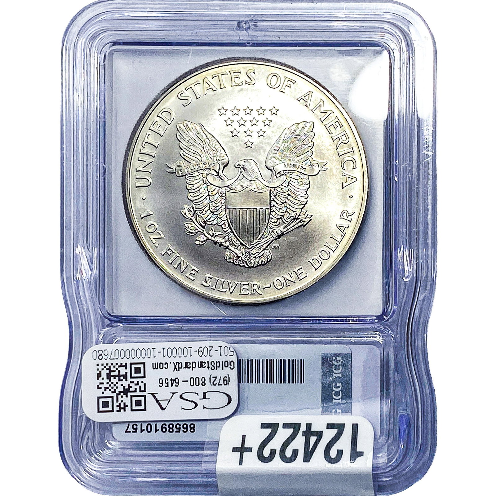 1999 Silver Eagle ICG MS70 - 2