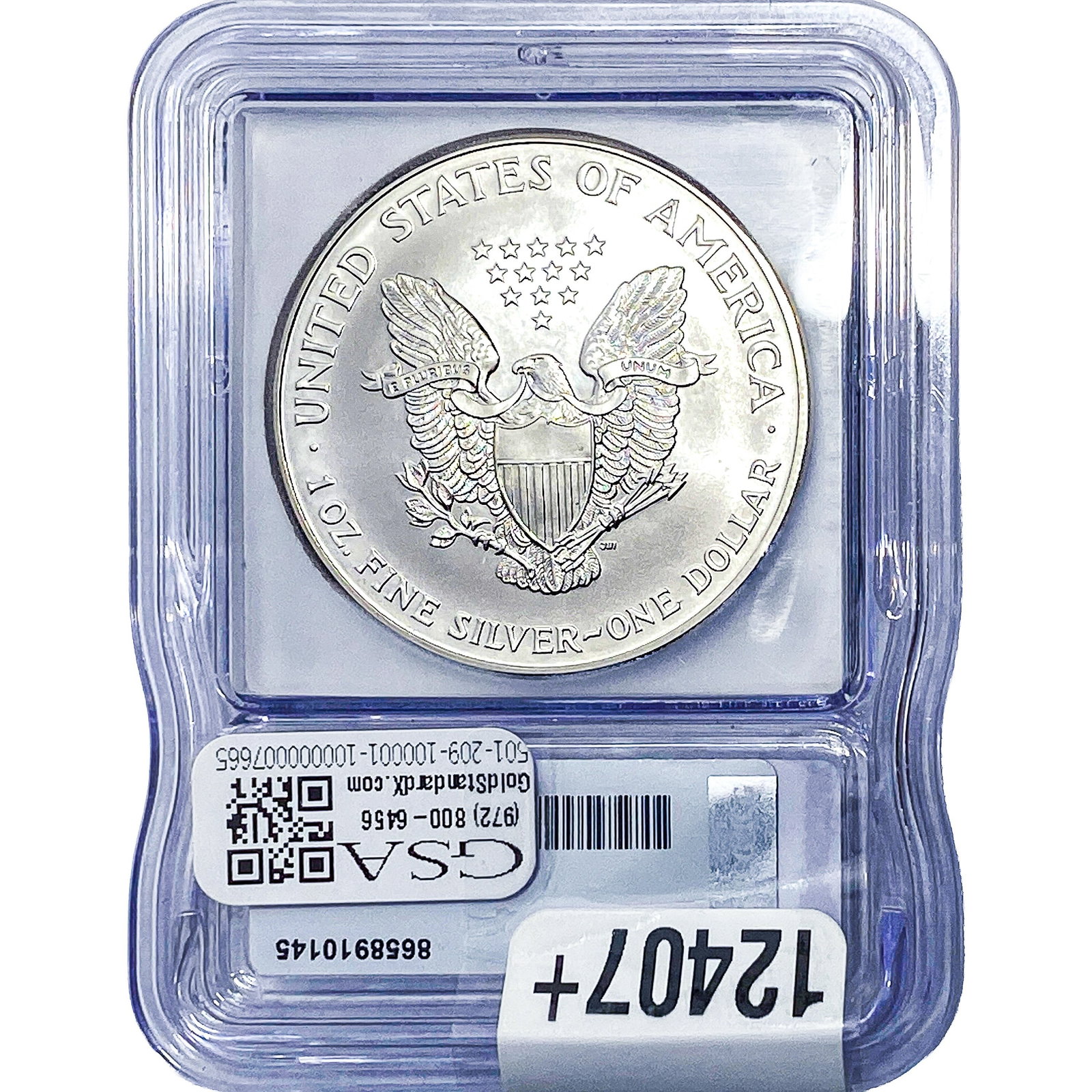 1999 Silver Eagle ICG MS70 - 2