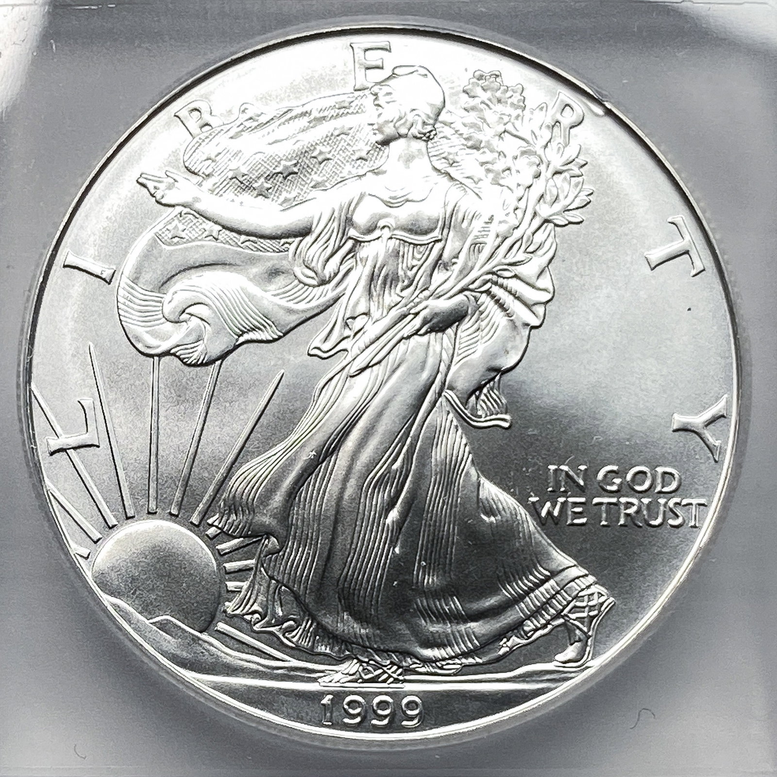 1999 Silver Eagle ICG MS70 - 3