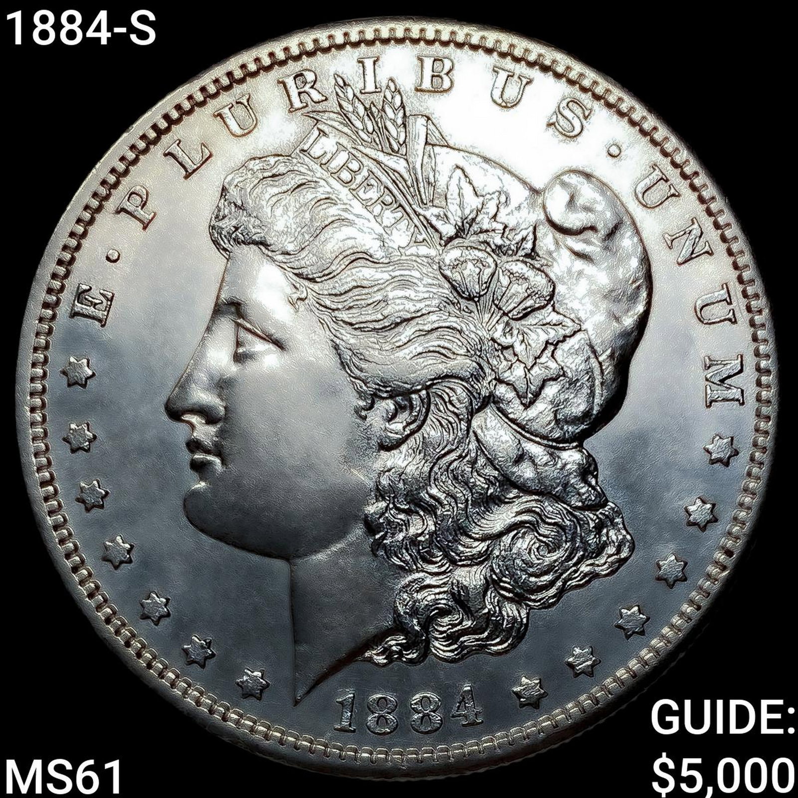 1884-S Morgan Silver Dollar UNCIRCULATED: 1884-S Morgan Silver Dollar UNCIRCULATED
