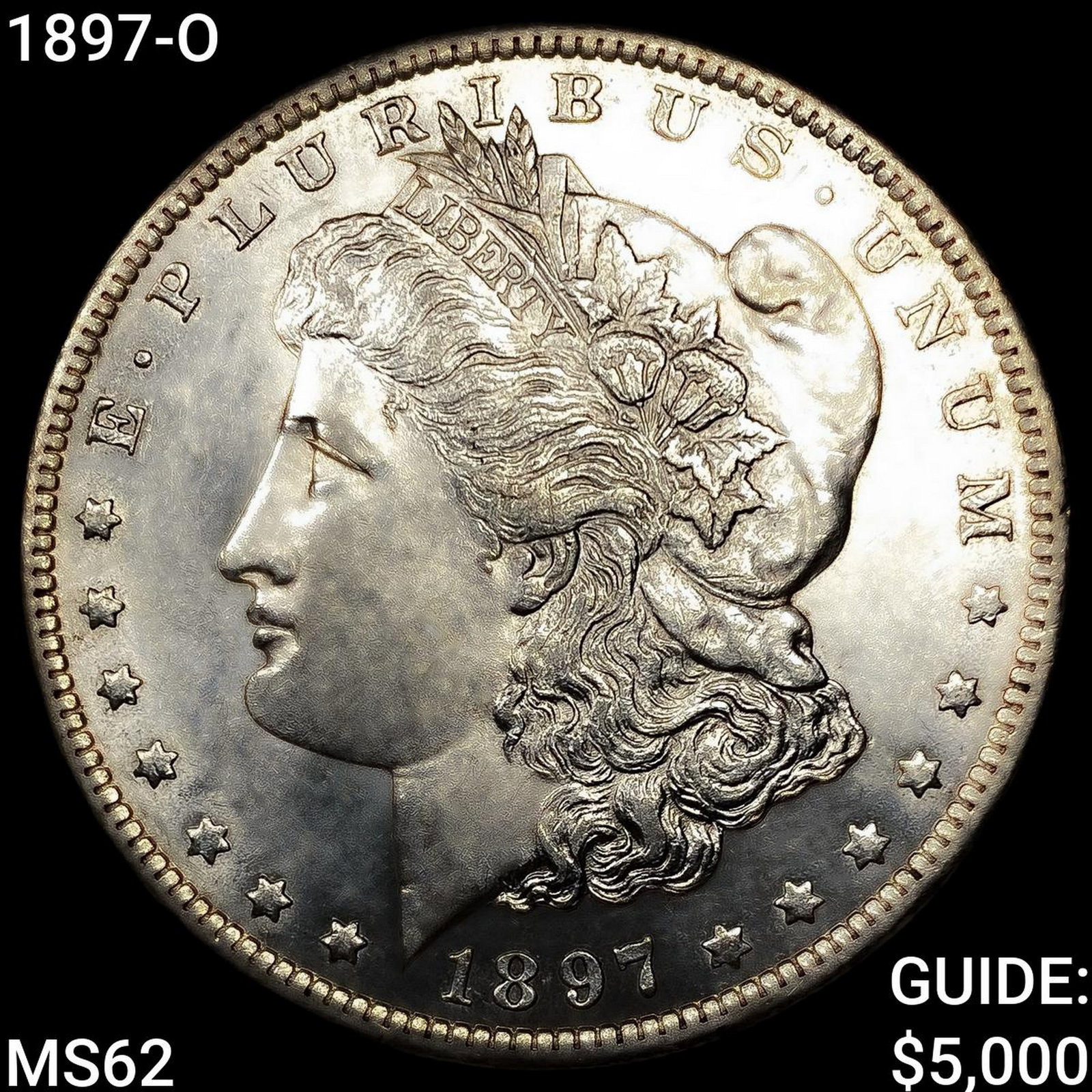 1897-O Morgan Silver Dollar UNCIRCULATED: 1897-O Morgan Silver Dollar UNCIRCULATED