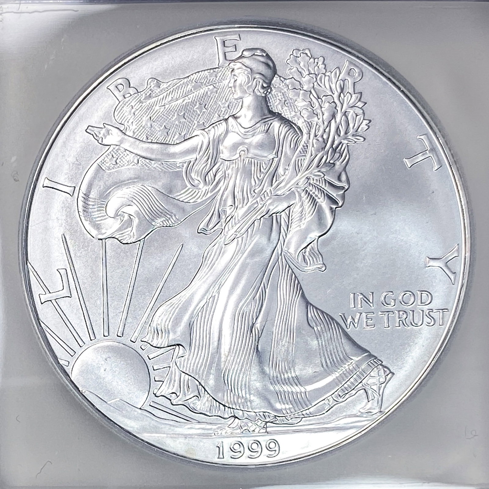 1999 Silver Eagle ICG MS70 - 3
