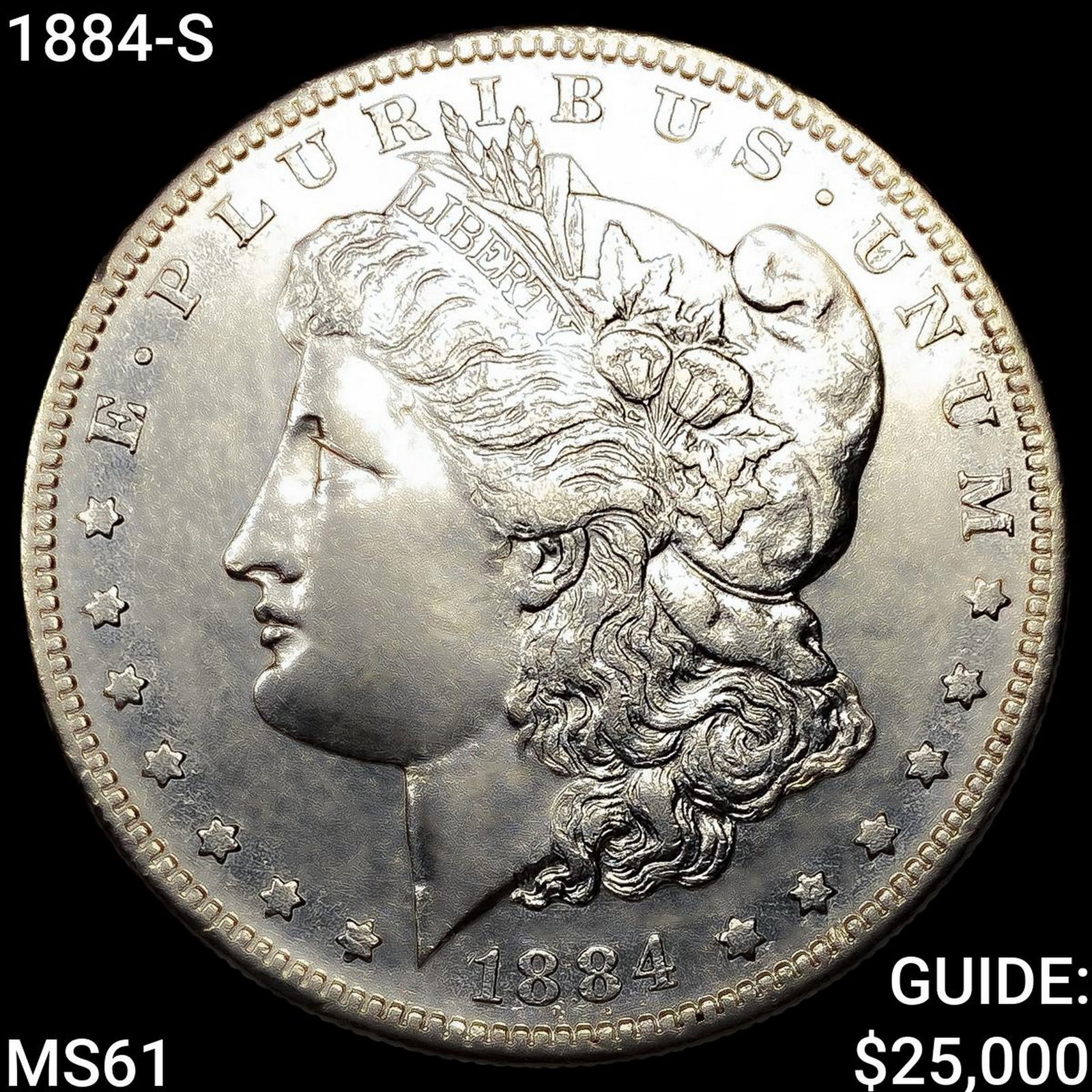 1884-S Morgan Silver Dollar UNCIRCULATED: 1884-S Morgan Silver Dollar UNCIRCULATED