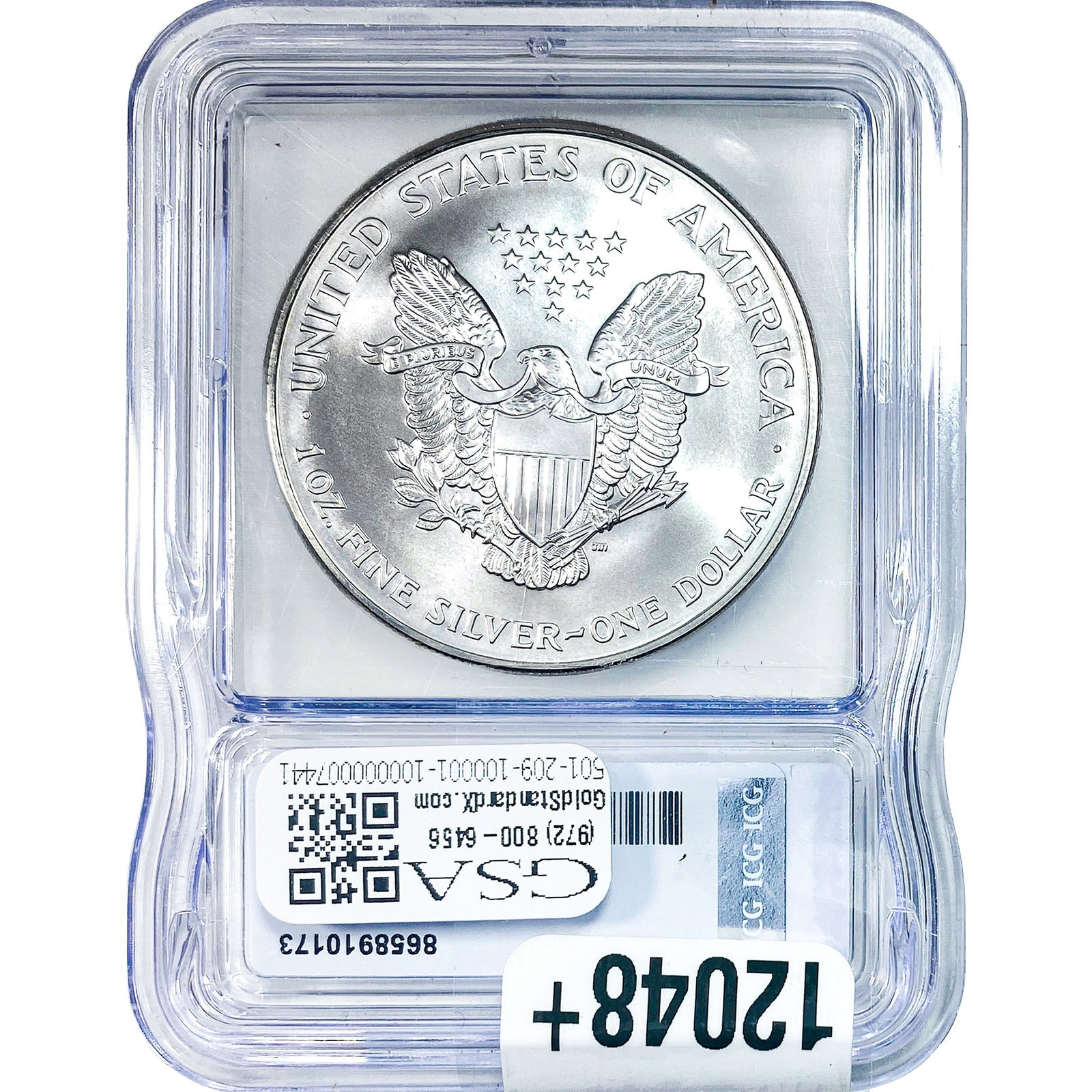1999 Silver Eagle ICG MS70 - 2