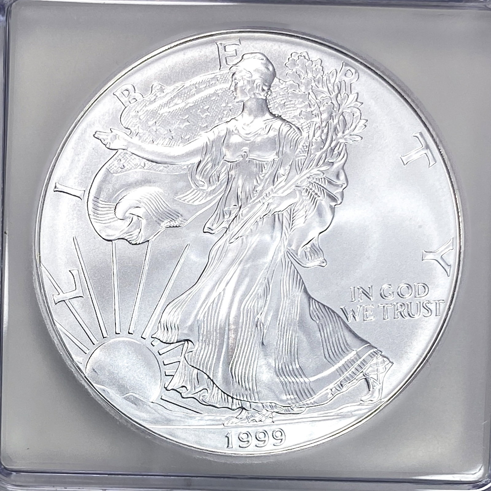 1999 Silver Eagle ICG MS70 - 3