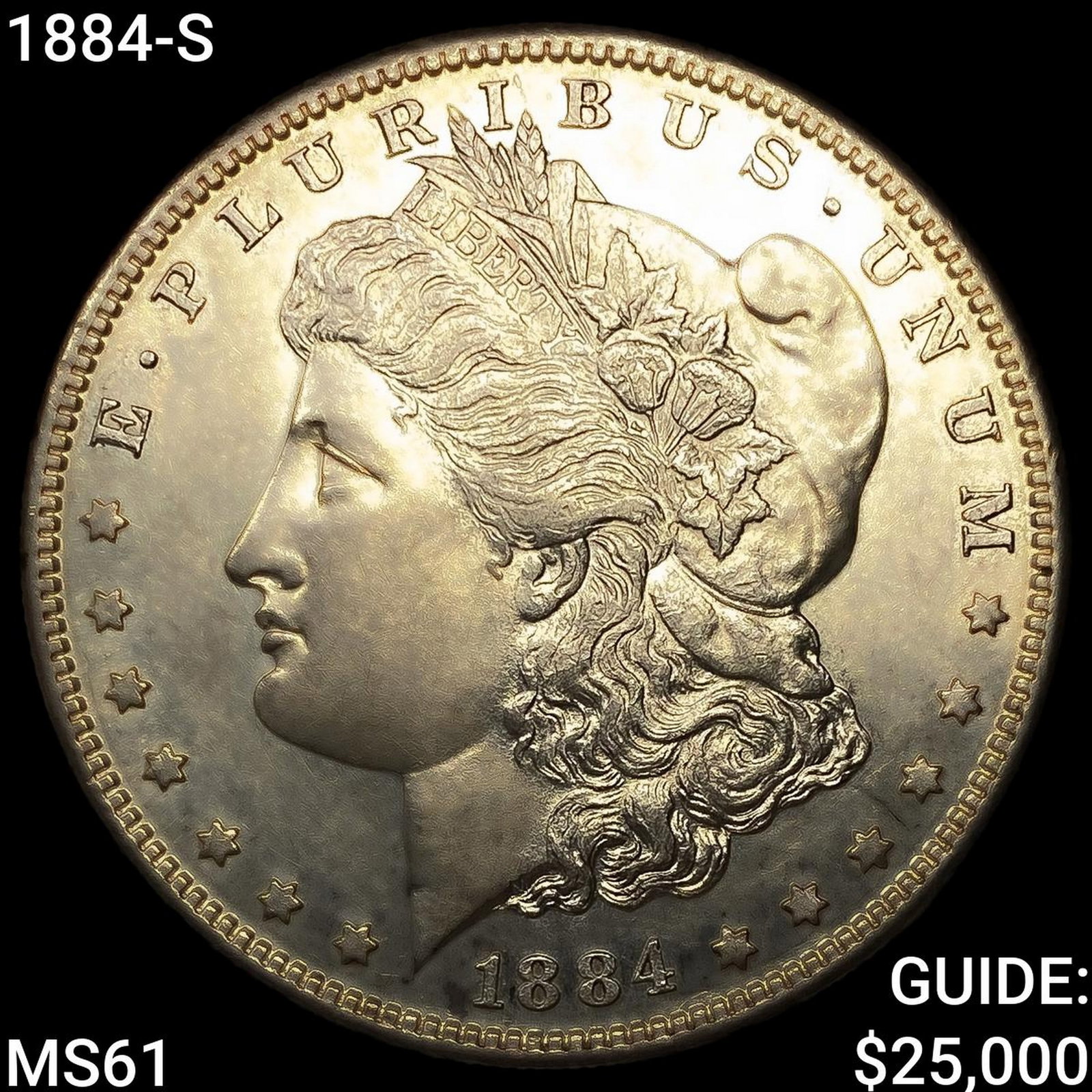 1884-S Morgan Silver Dollar UNCIRCULATED: 1884-S Morgan Silver Dollar UNCIRCULATED