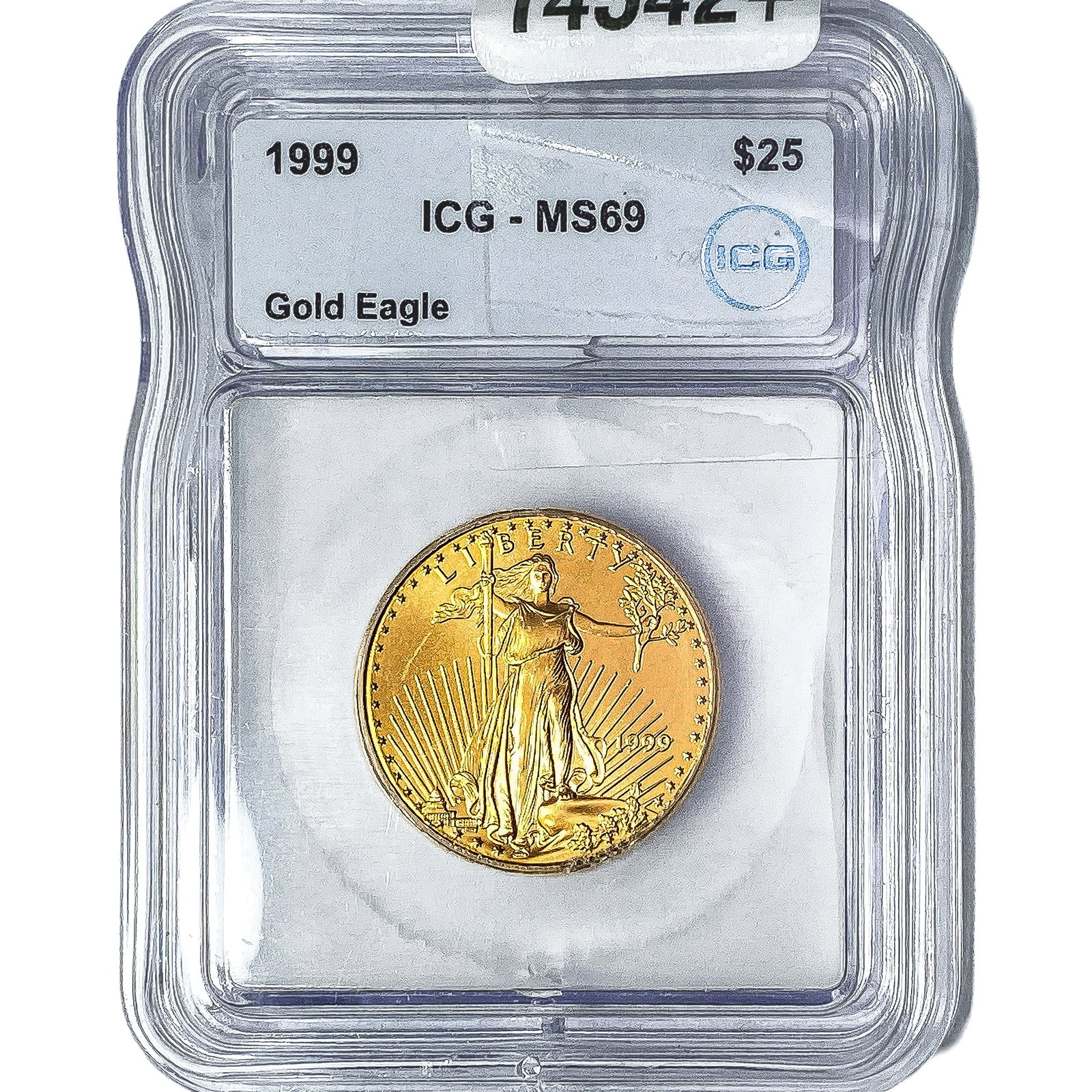 1999 $25 1/2oz Gold American Eagle ICG MS69 (1 of 4)