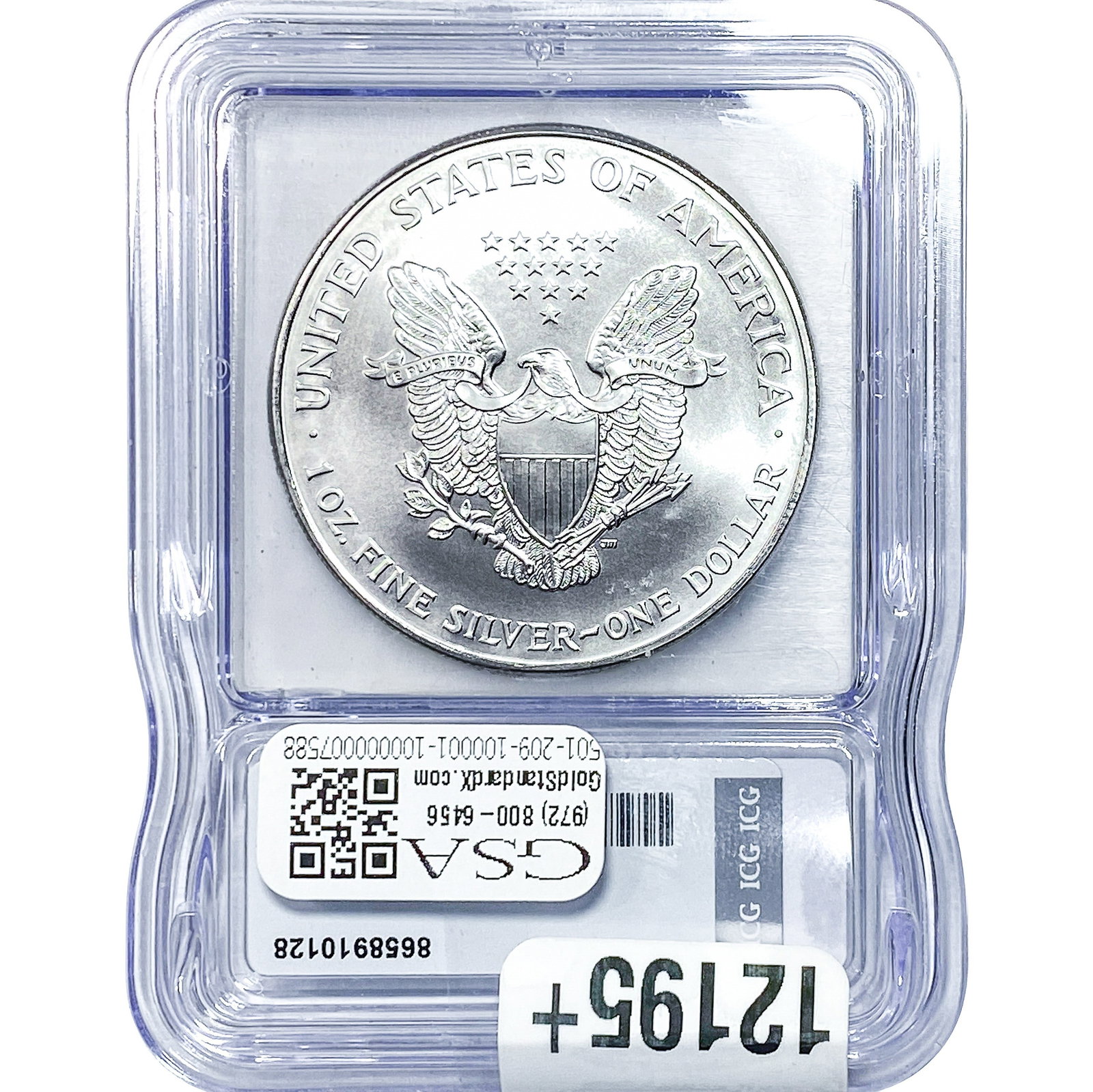 1999 Silver Eagle ICG MS70 - 2