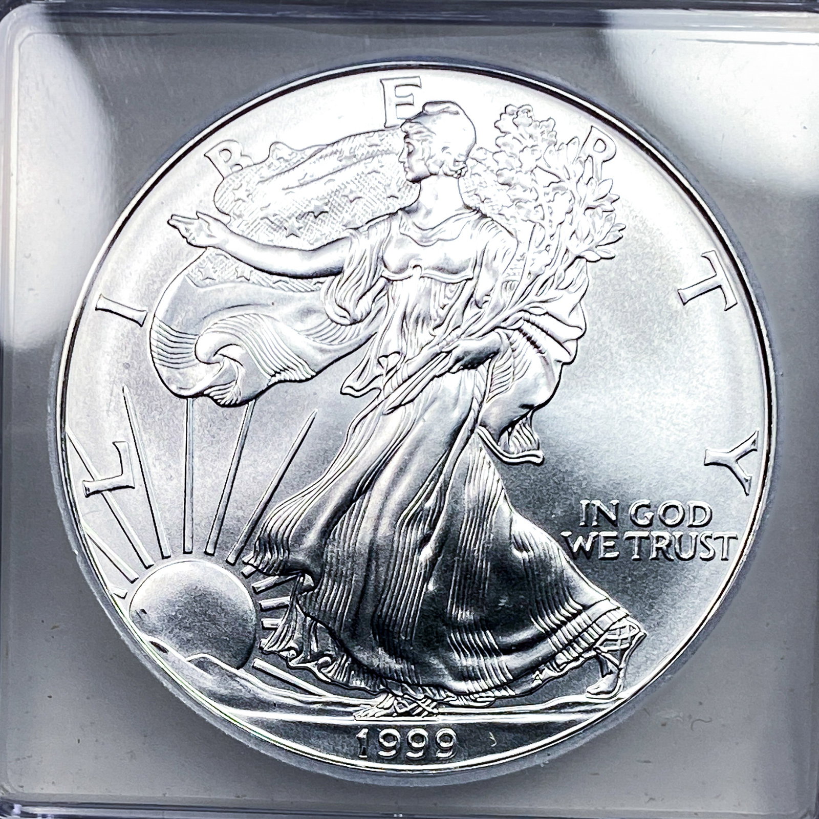 1999 Silver Eagle ICG MS70 - 3