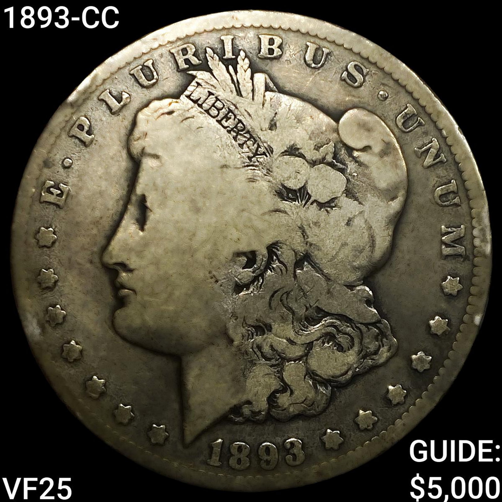 1893-CC Morgan Silver Dollar: 1893-CC Morgan Silver Dollar
