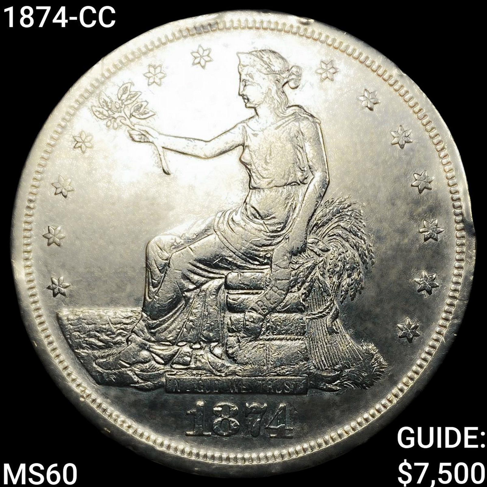 1874-CC Silver Trade Dollar: 1874-CC Silver Trade Dollar
